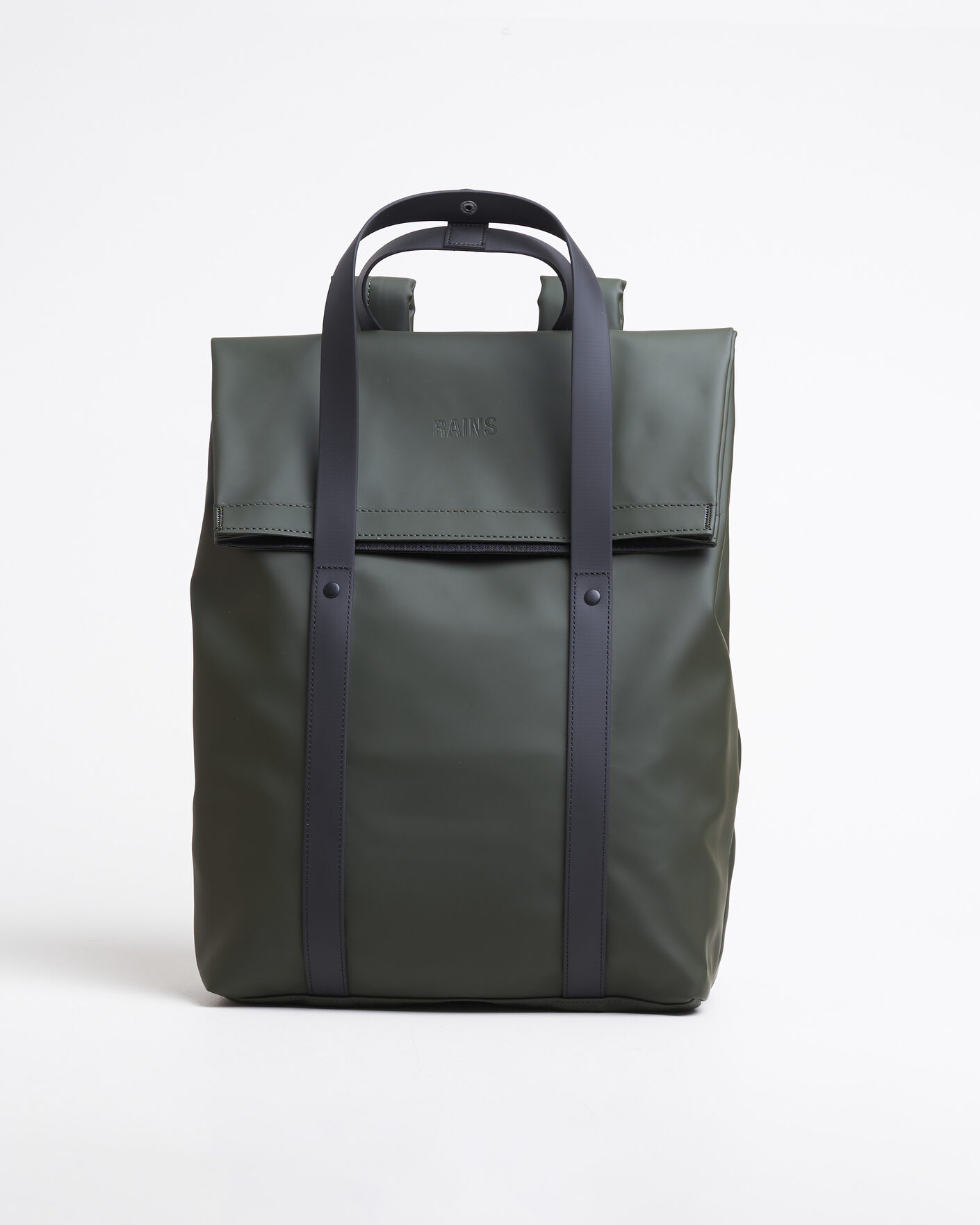 Mies | Laukut | RAINS | 2 Way Tote Backpack Black Green