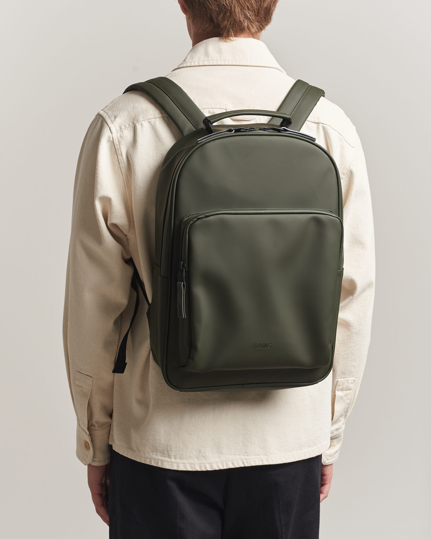 Mies | Laukut | RAINS | Book Daypack Backpack Green
