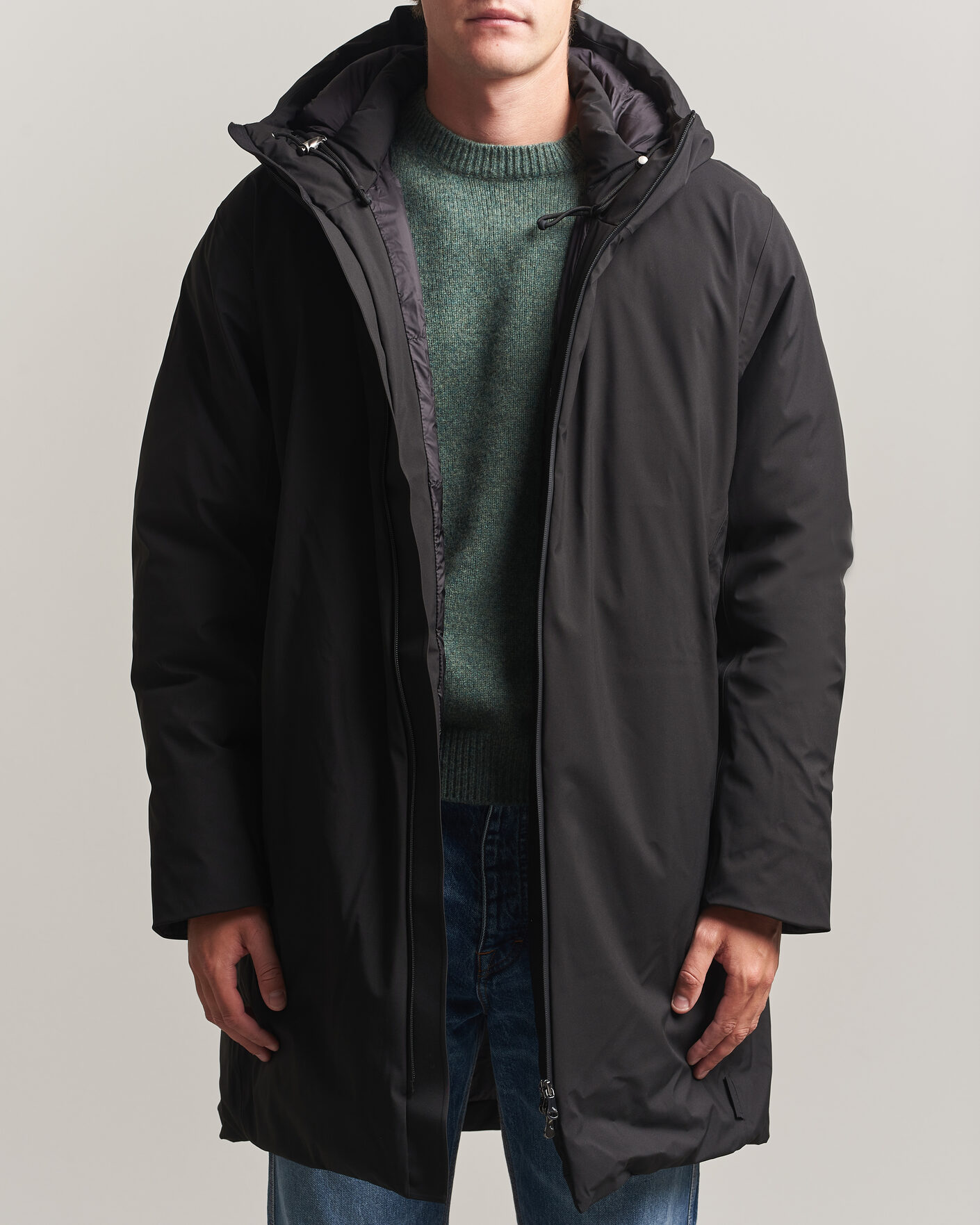 Mies | Takit | RAINS | Sarna Long Puffer Jacket Black