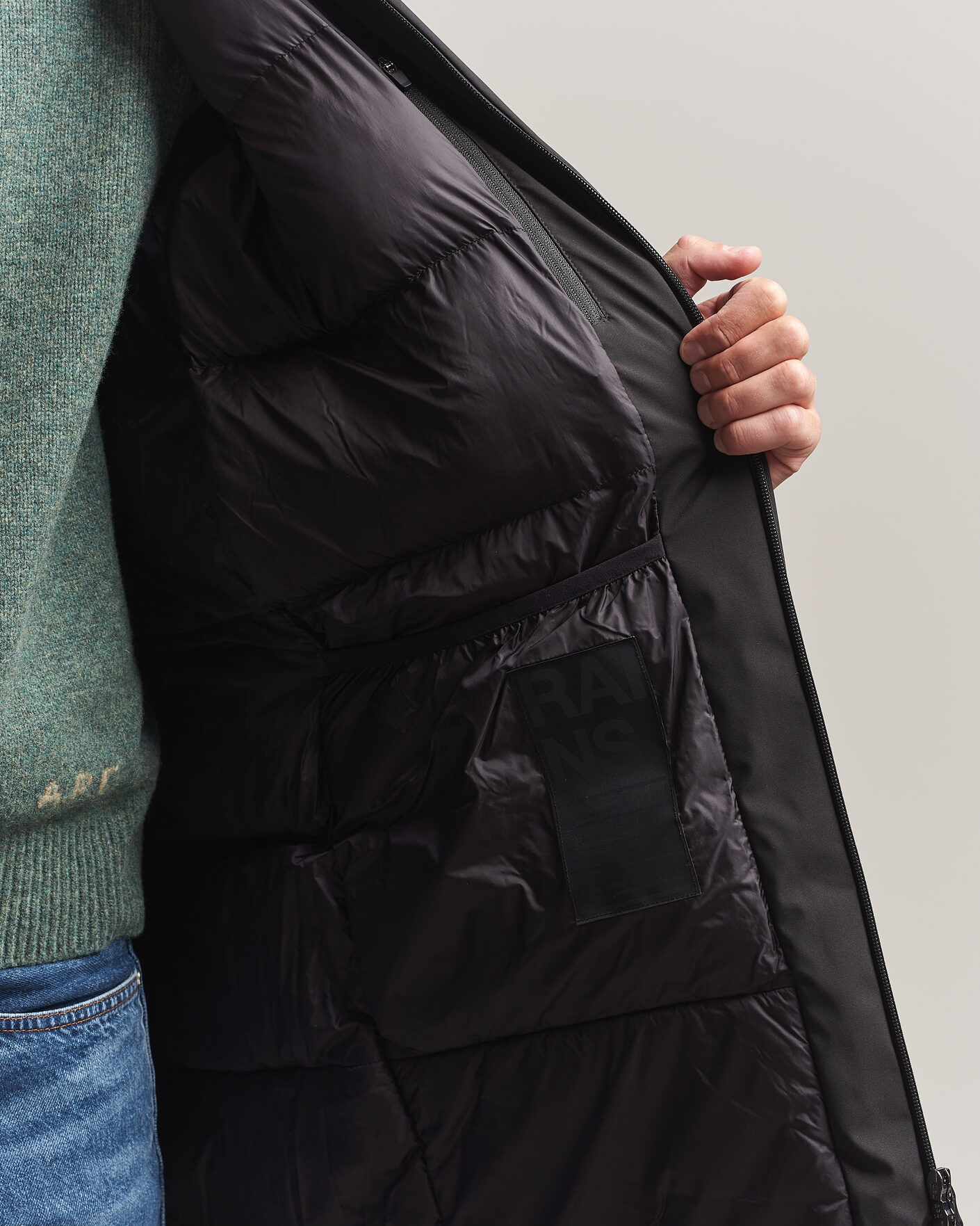 Mies | Takit | RAINS | Sarna Long Puffer Jacket Black