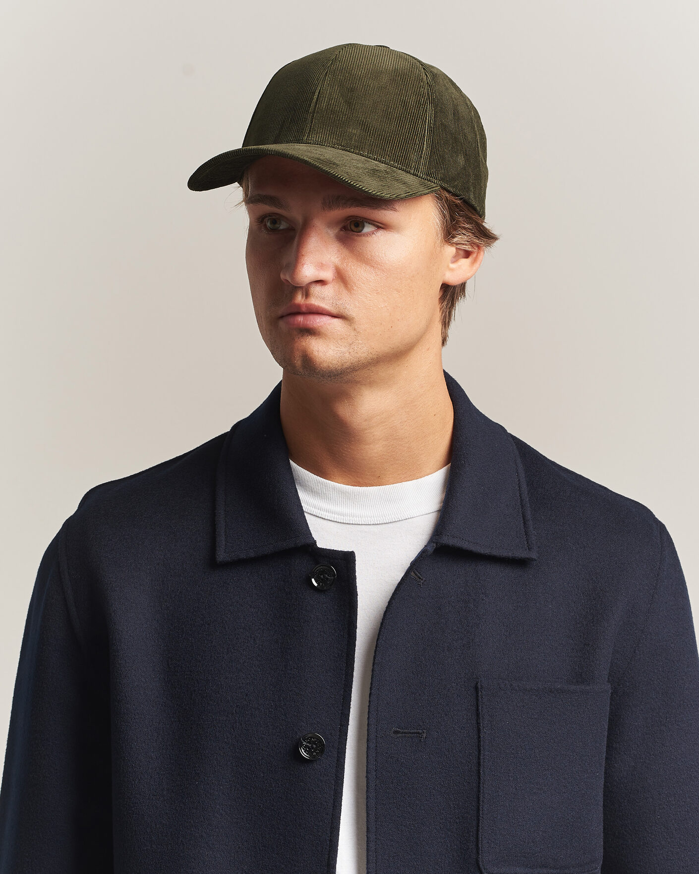 Mies | Päähineet | Varsity Headwear | Corduroy Baseball Cap Palude Green