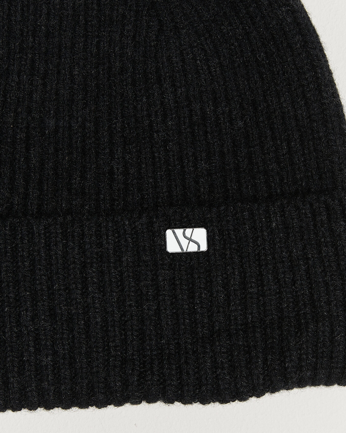 Mies | Päähineet | Varsity Headwear | Wool/Cashmere Beanie Charcoal Black