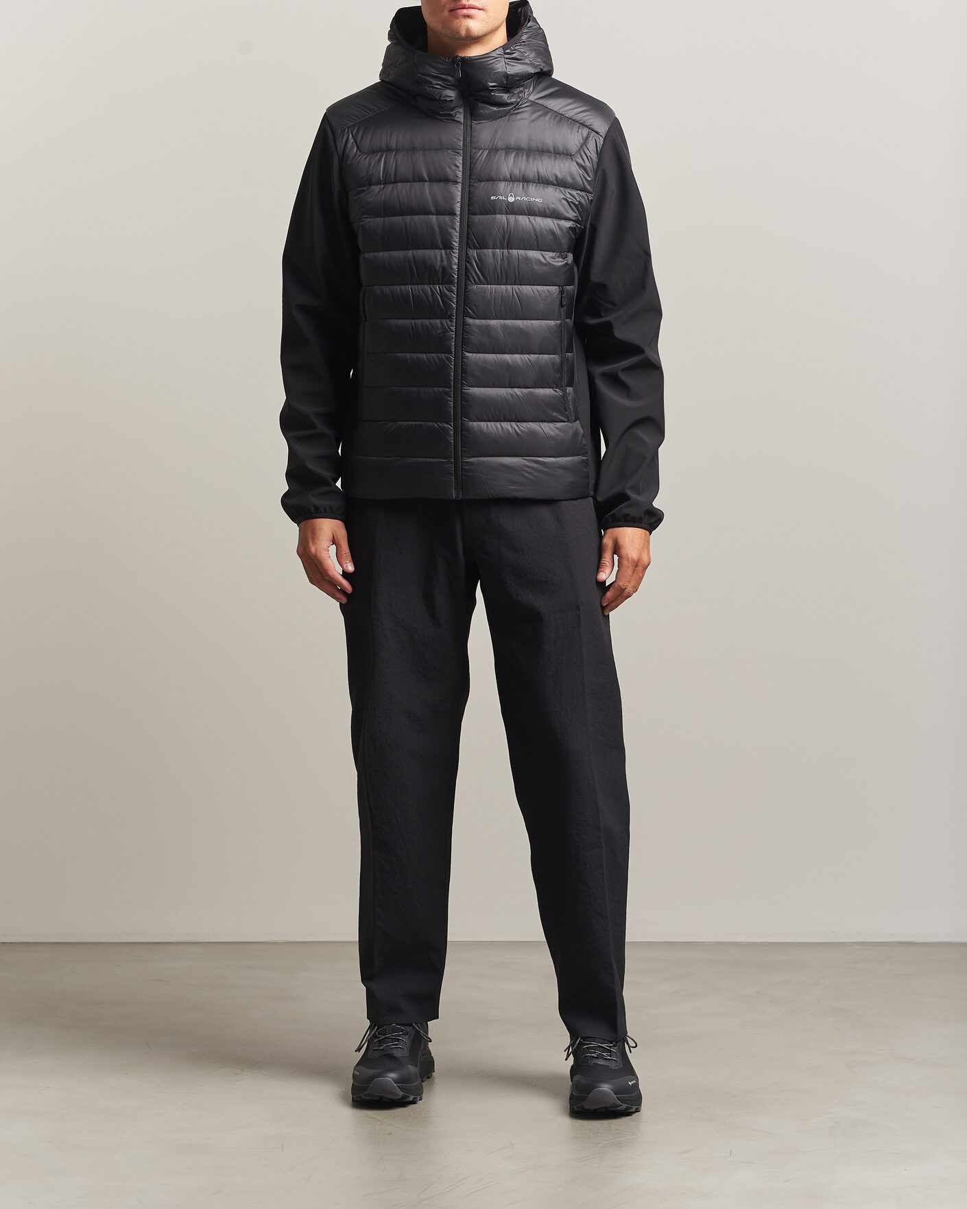 Mies | Takit | Sail Racing | Spray Down Hooded Hybrid Jacket Carbon