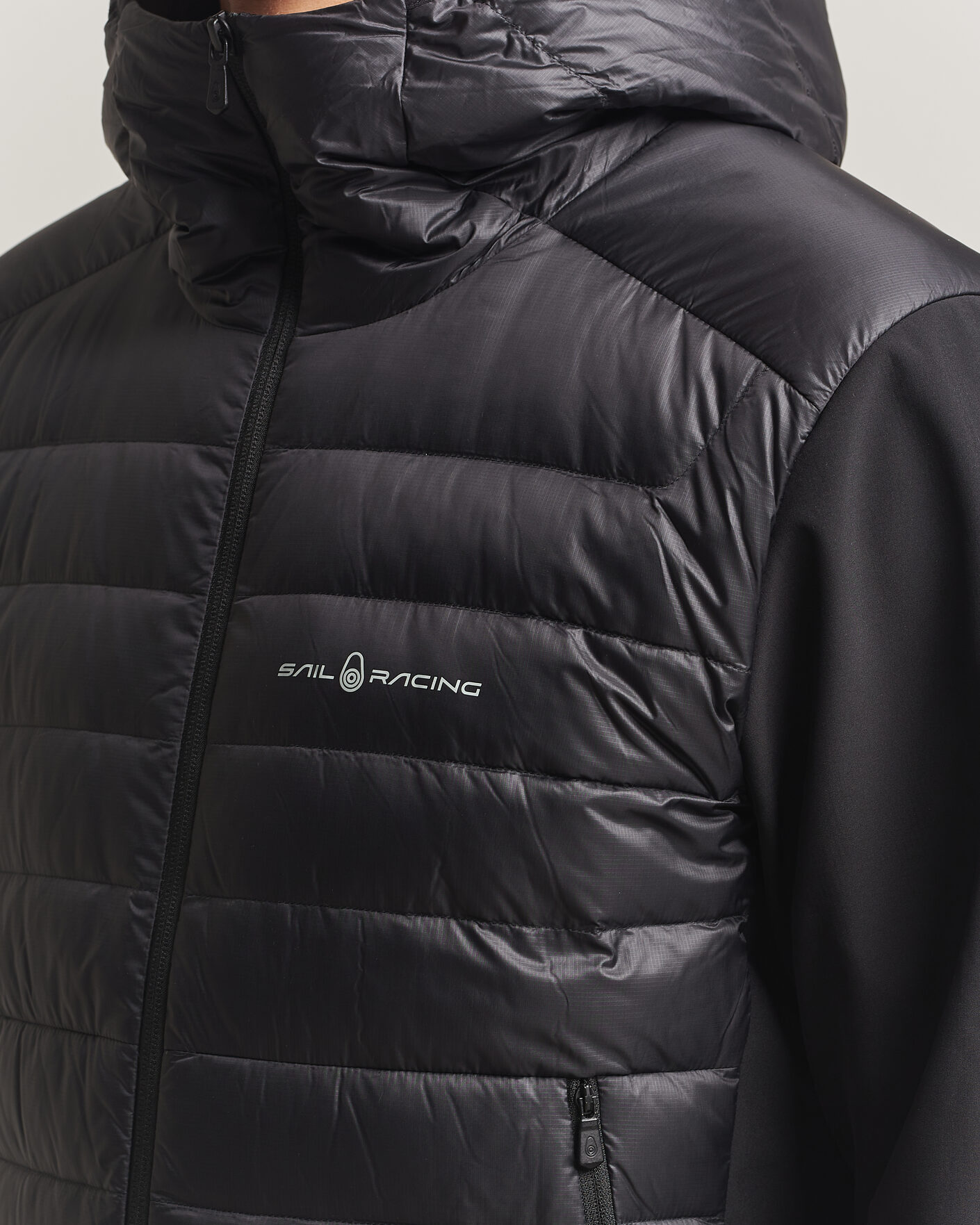 Mies | Takit | Sail Racing | Spray Down Hooded Hybrid Jacket Carbon