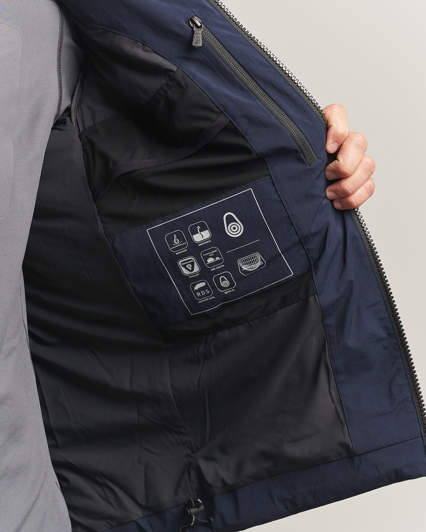 Mies | Takit | Sail Racing | Arc Down Hooded Jacket Dark Navy