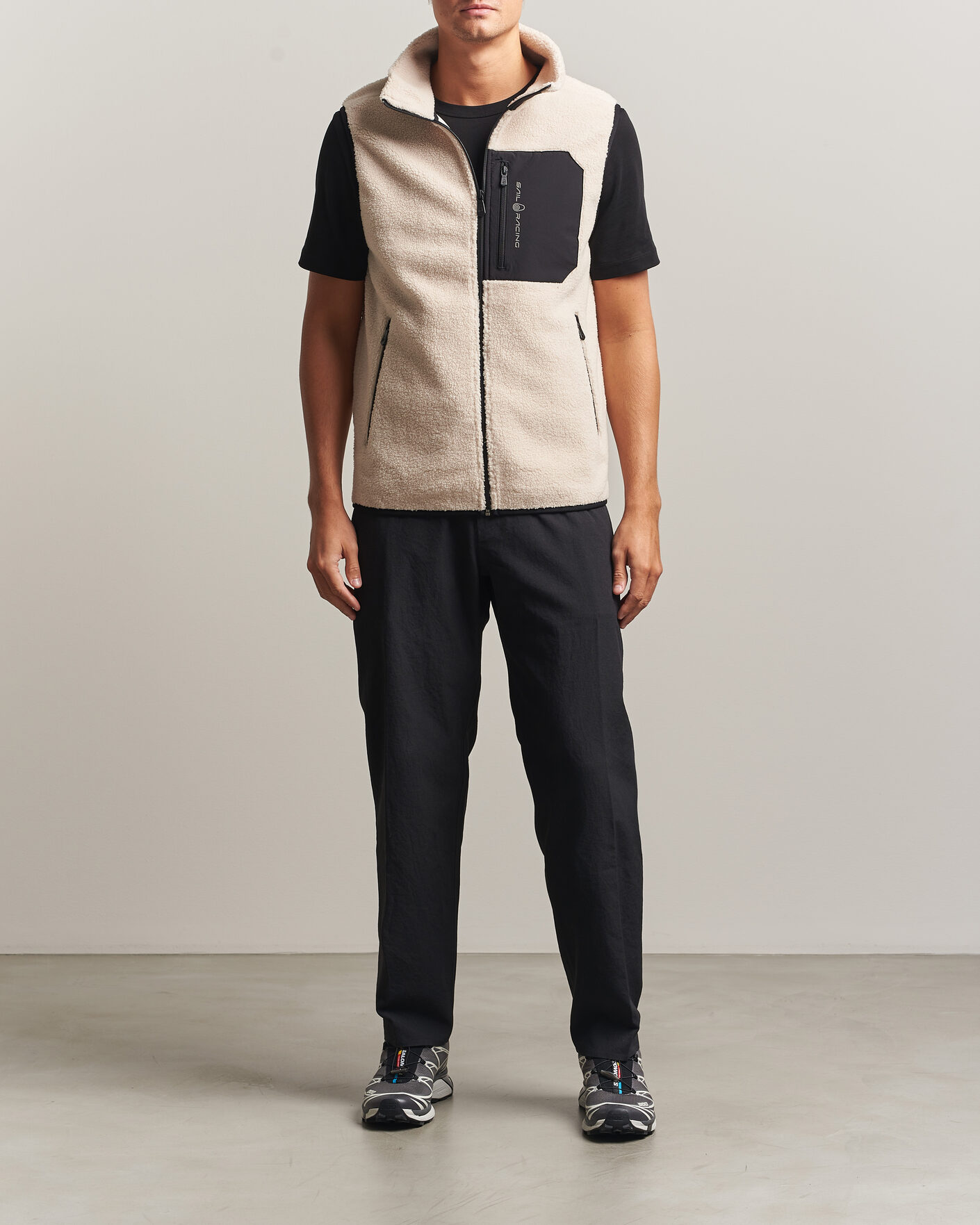 Mies | Puserot | Sail Racing | Bowman Pile Vest Ivory