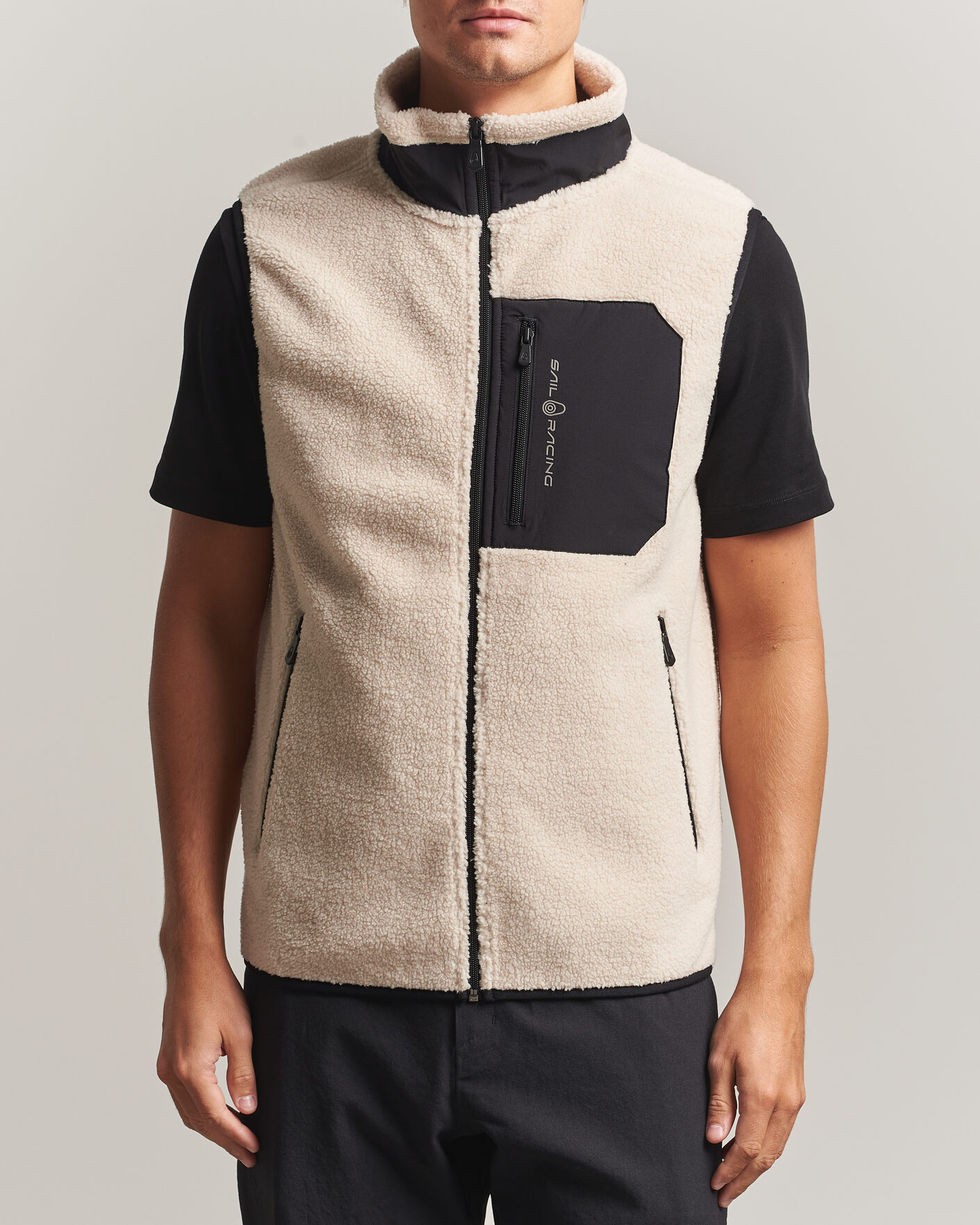 Mies | Puserot | Sail Racing | Bowman Pile Vest Ivory