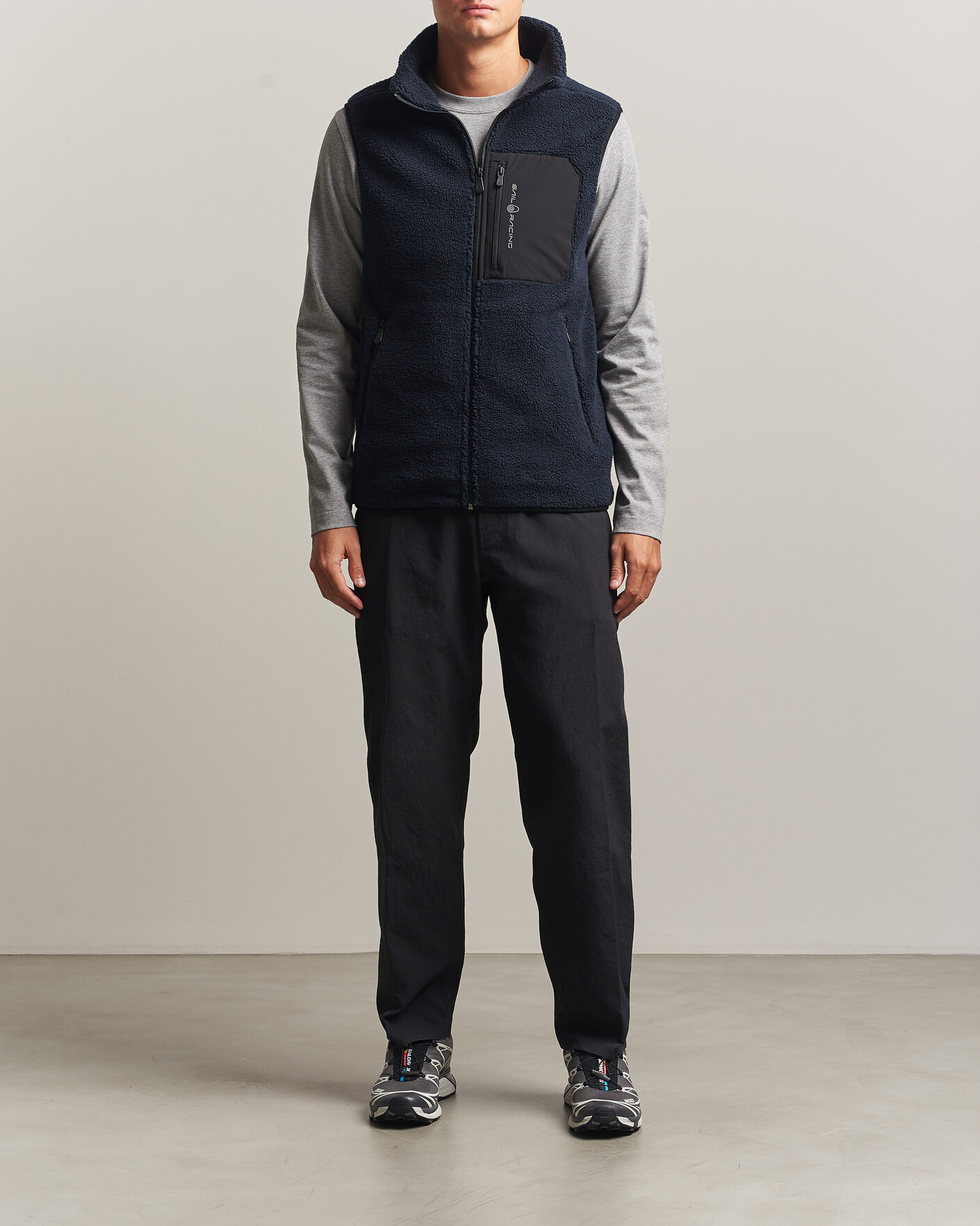 Mies | Puserot | Sail Racing | Bowman Pile Vest Dark Navy