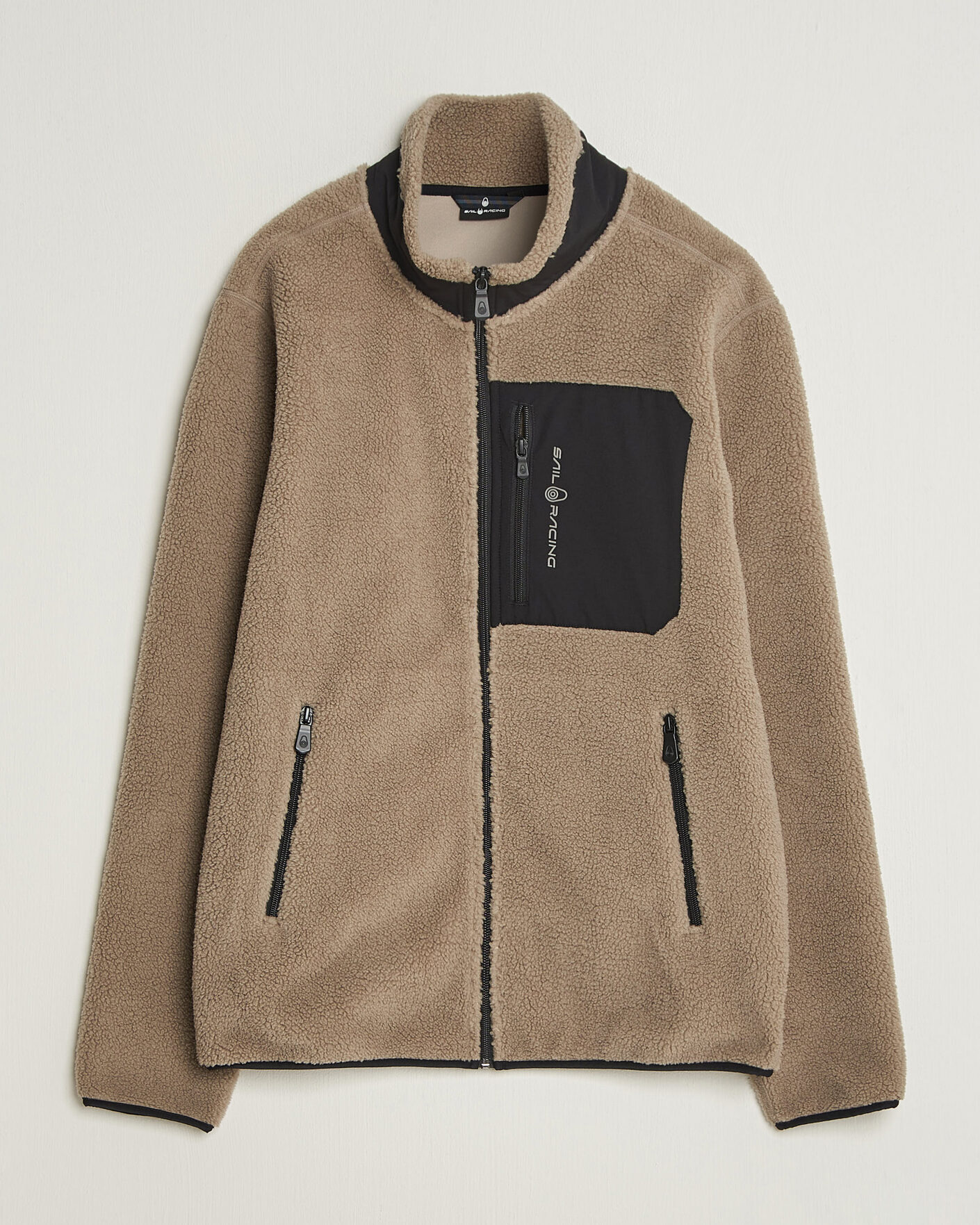 Mies | Puserot | Sail Racing | Bowman Pile Full Zip Sand