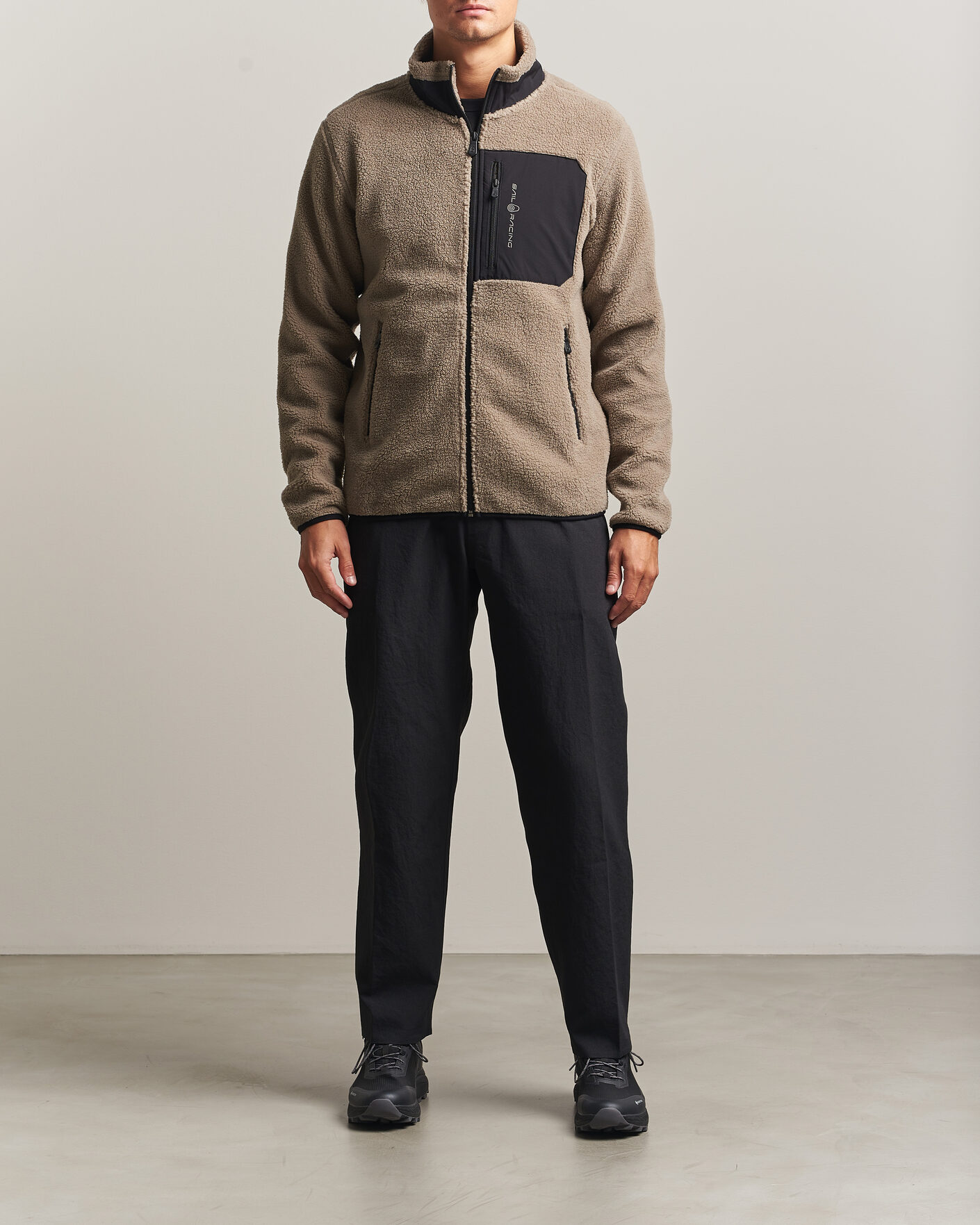 Mies | Puserot | Sail Racing | Bowman Pile Full Zip Sand
