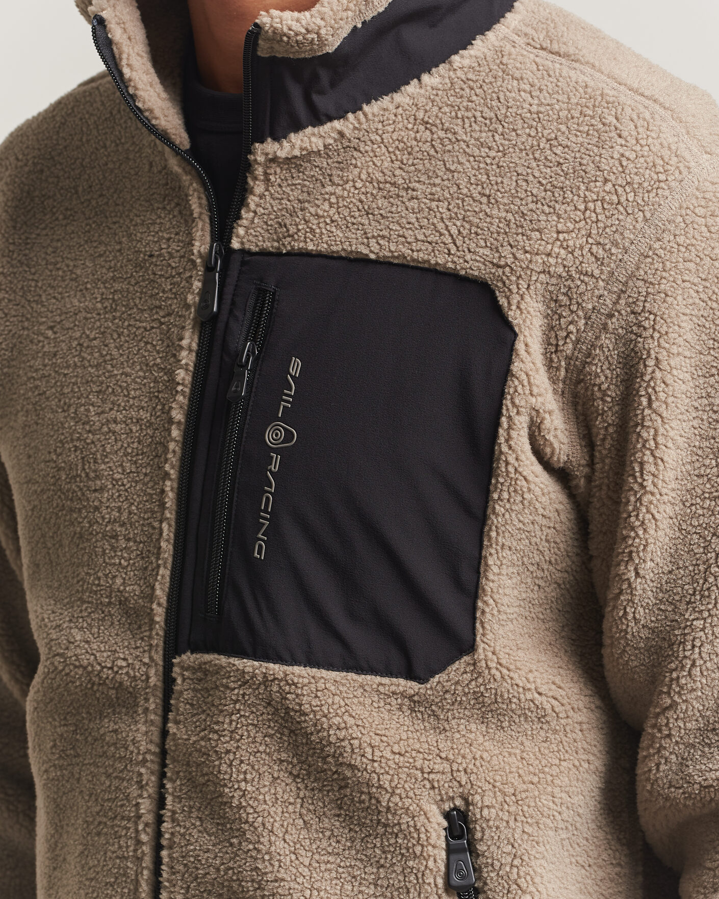Mies | Puserot | Sail Racing | Bowman Pile Full Zip Sand