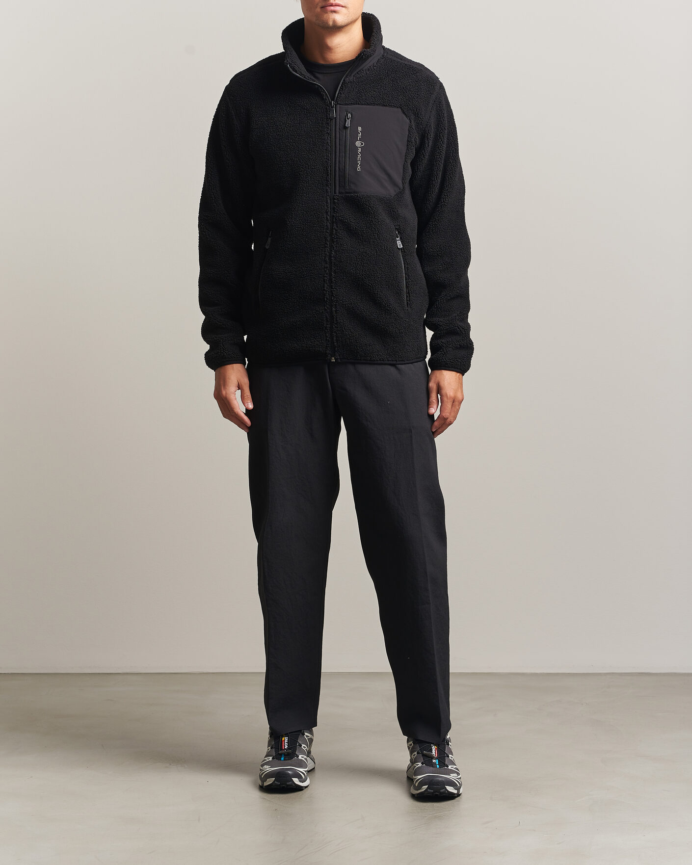 Mies | Puserot | Sail Racing | Bowman Pile Full Zip Carbon