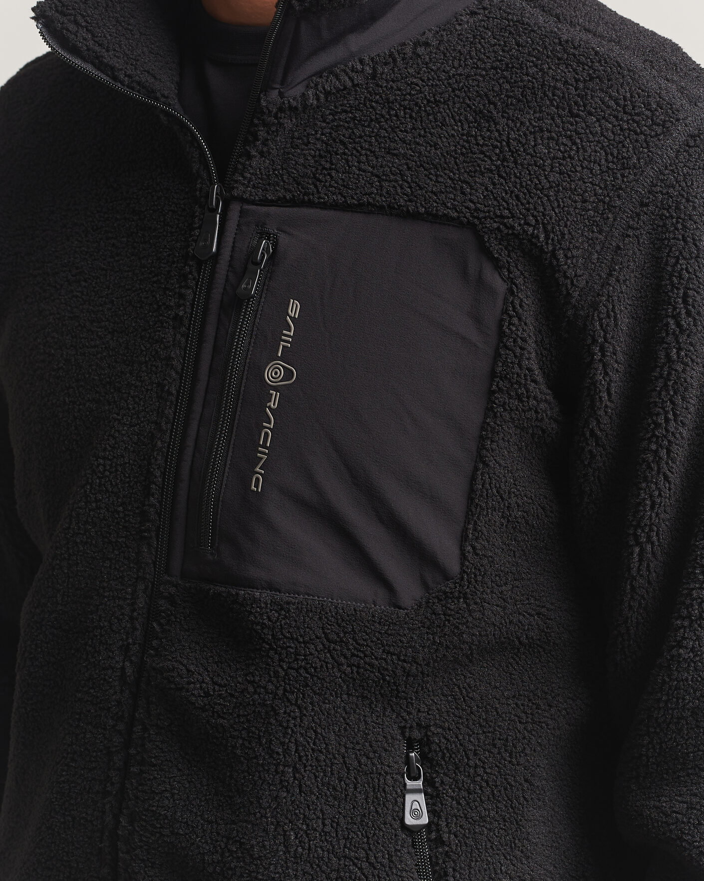 Mies | Puserot | Sail Racing | Bowman Pile Full Zip Carbon