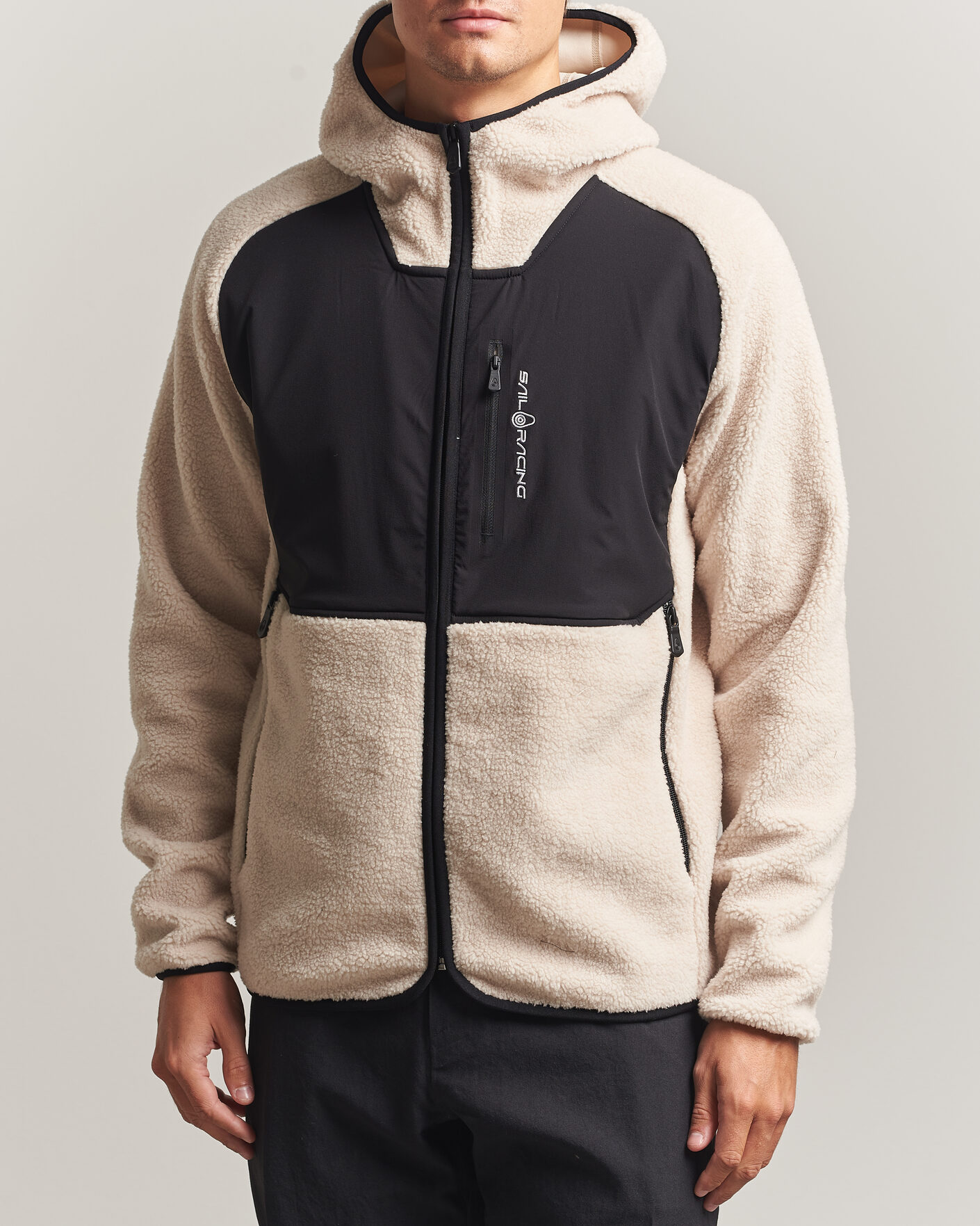 Mies | Puserot | Sail Racing | Patrol Pile Full Zip Hoodie Ivory