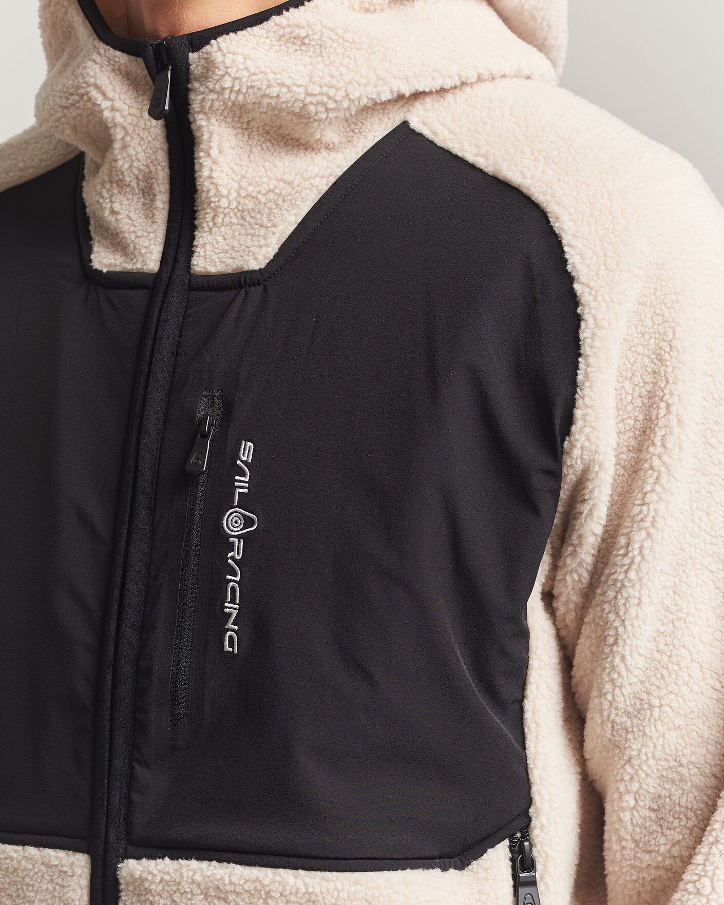 Mies | Puserot | Sail Racing | Patrol Pile Full Zip Hoodie Ivory