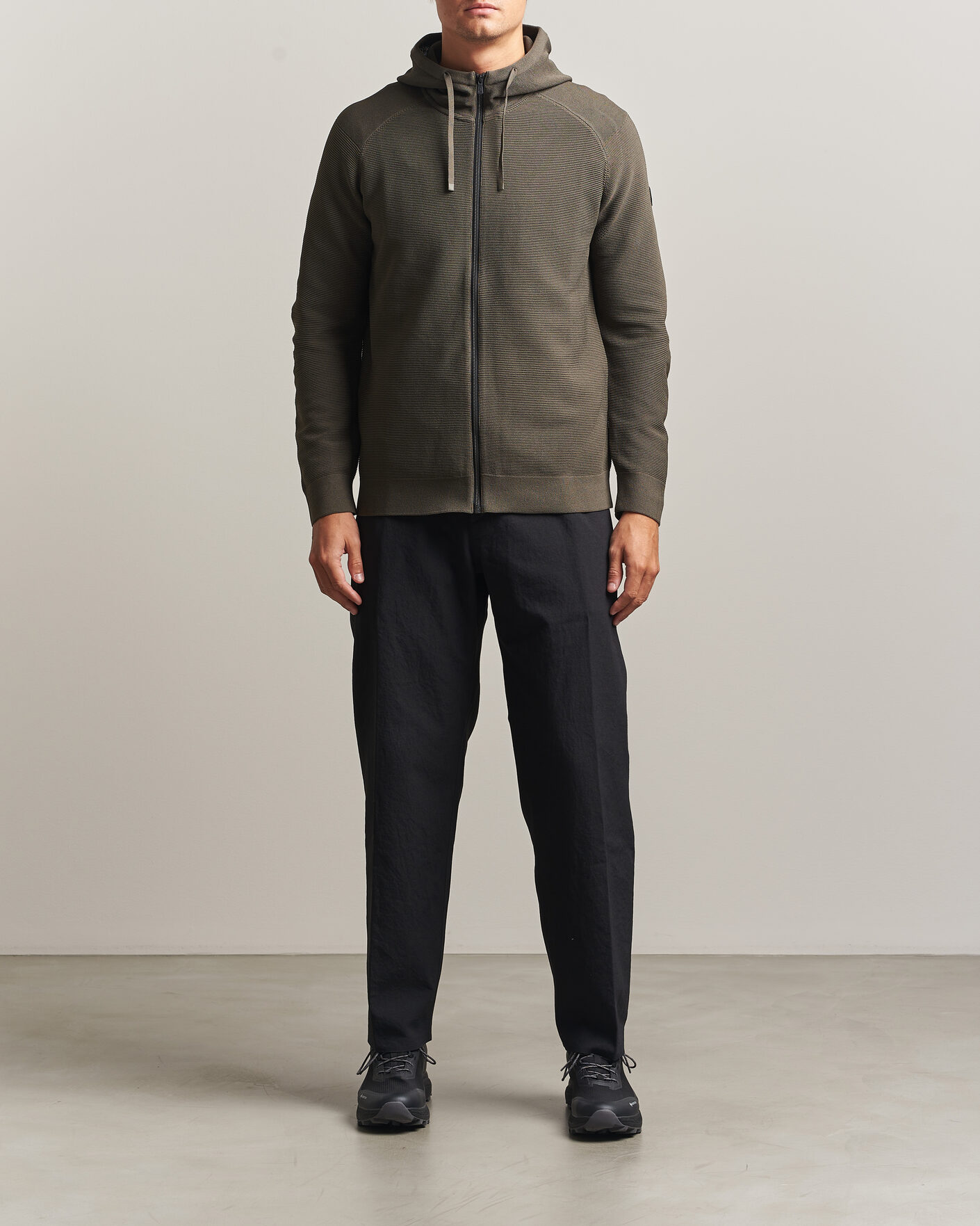 Mies | Puserot | Sail Racing | Element Seamless Full Zip Hoodie Mud Green