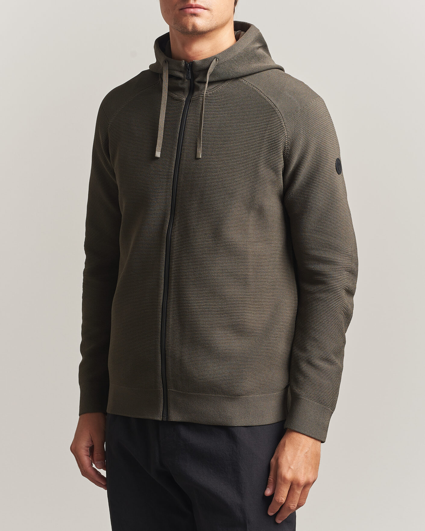 Mies | Puserot | Sail Racing | Element Seamless Full Zip Hoodie Mud Green