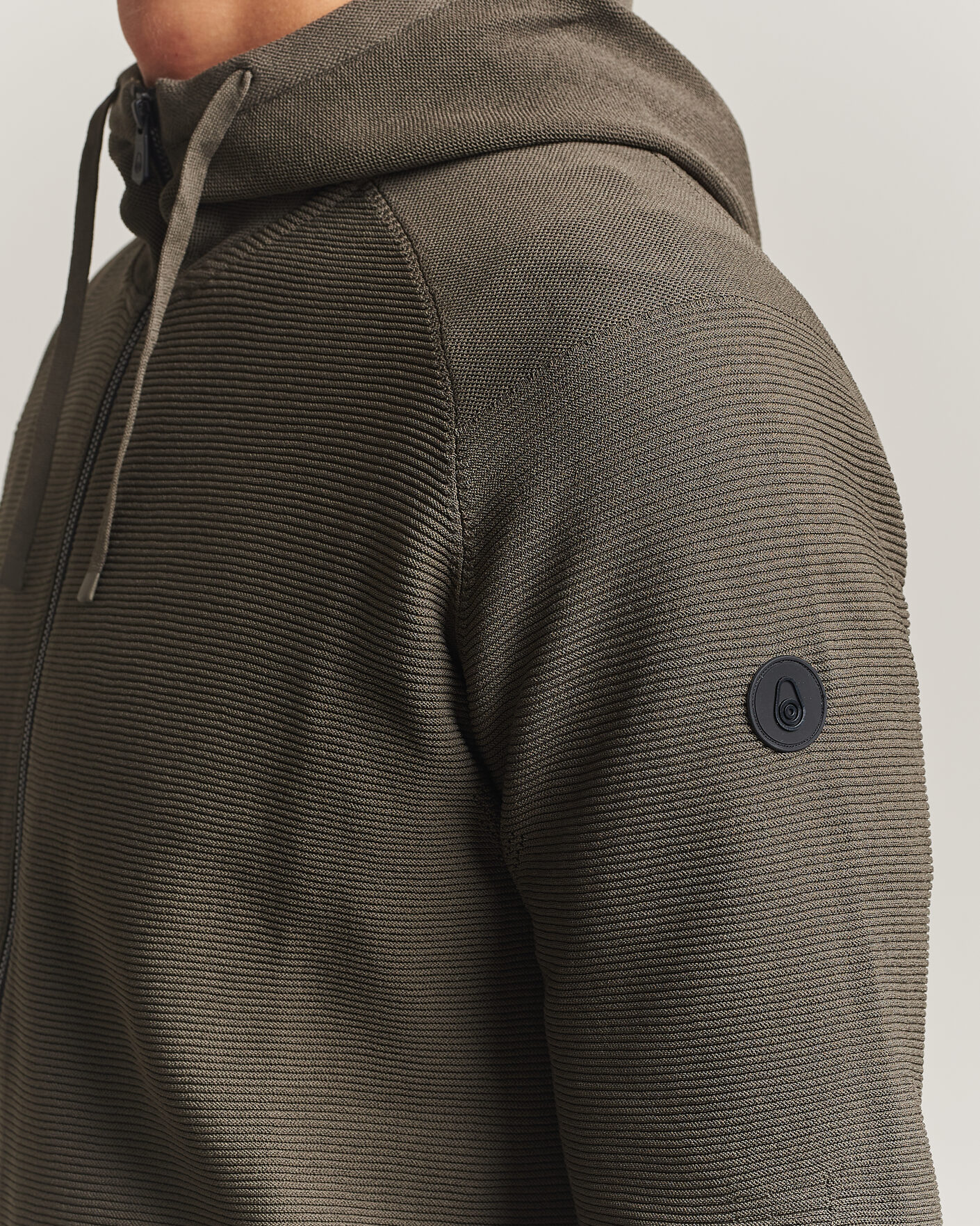 Mies | Puserot | Sail Racing | Element Seamless Full Zip Hoodie Mud Green