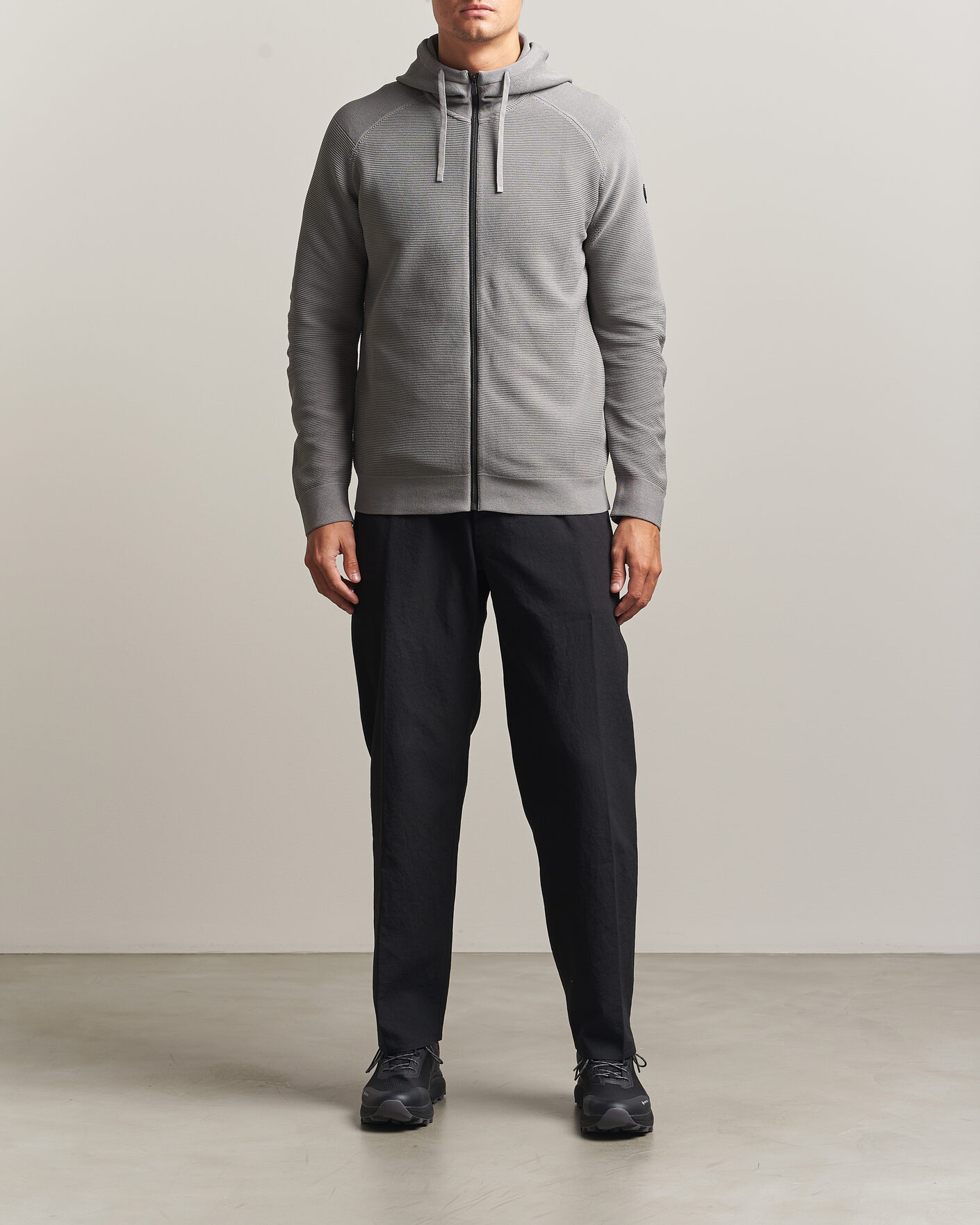 Mies | Puserot | Sail Racing | Element Seamless Full Zip Hoodie Frost Grey