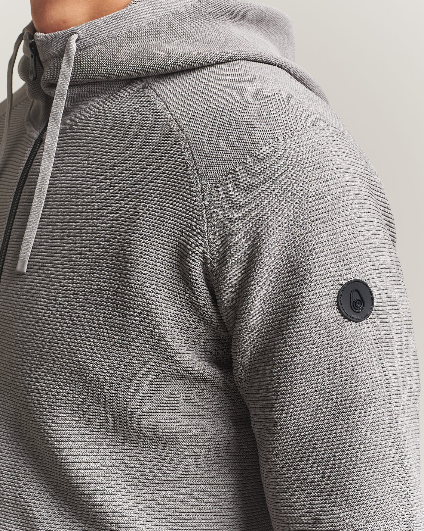 Mies | Puserot | Sail Racing | Element Seamless Full Zip Hoodie Frost Grey