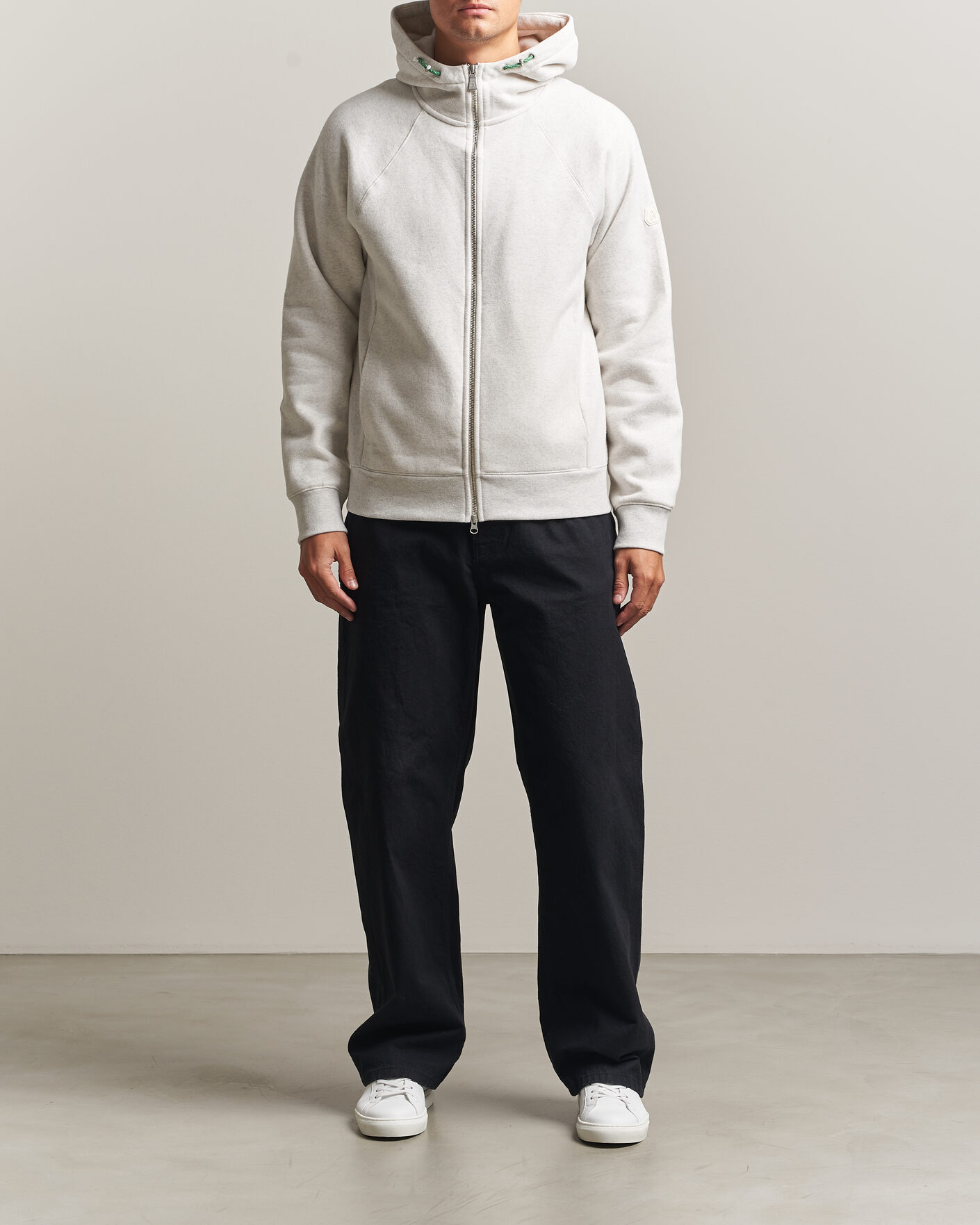Mies | Puserot | Sail Racing | Flow Full Zip Hoodie Light Grey Melange