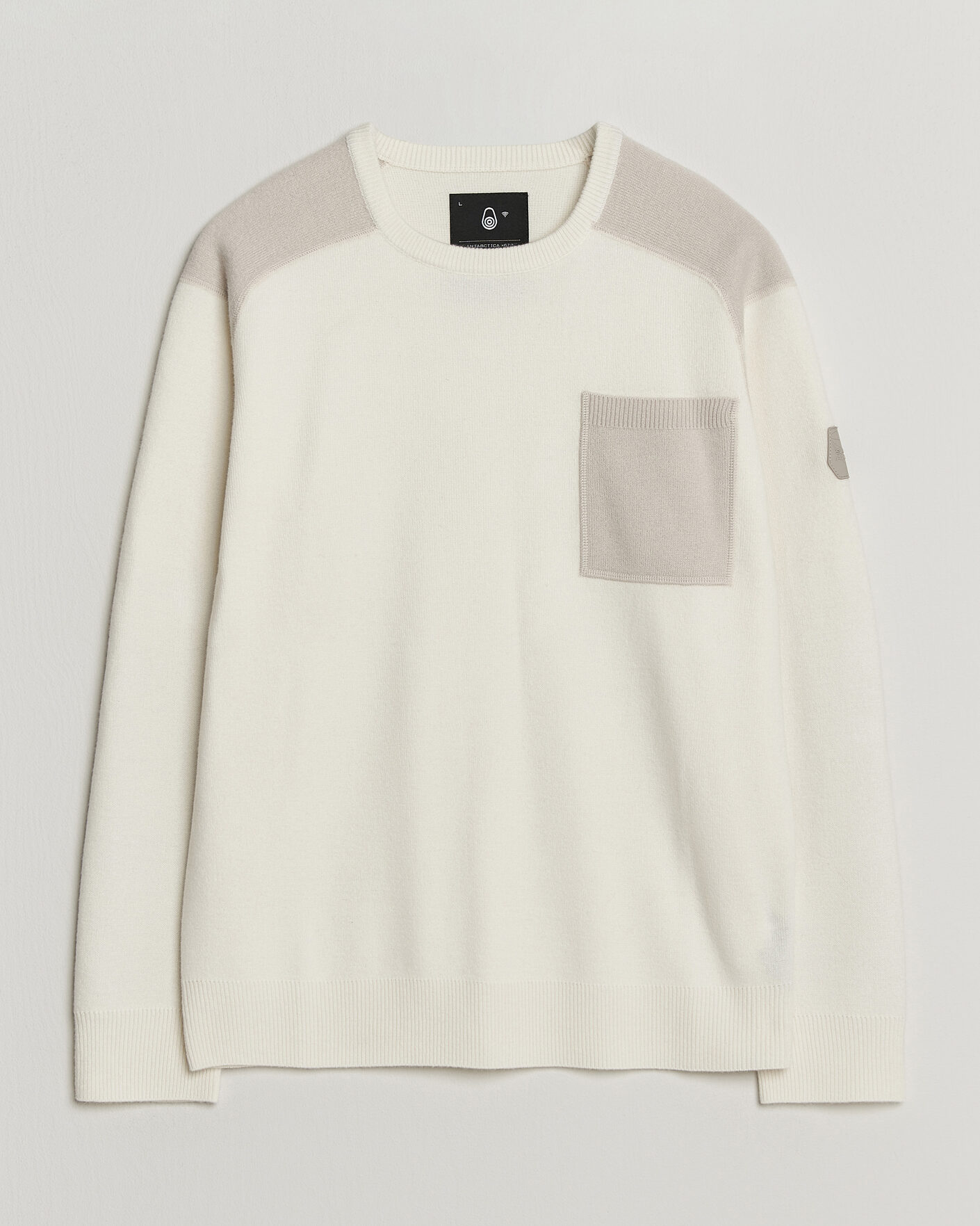 Mies | Puserot | Sail Racing | Spine Wool Knitted Sweater Off White
