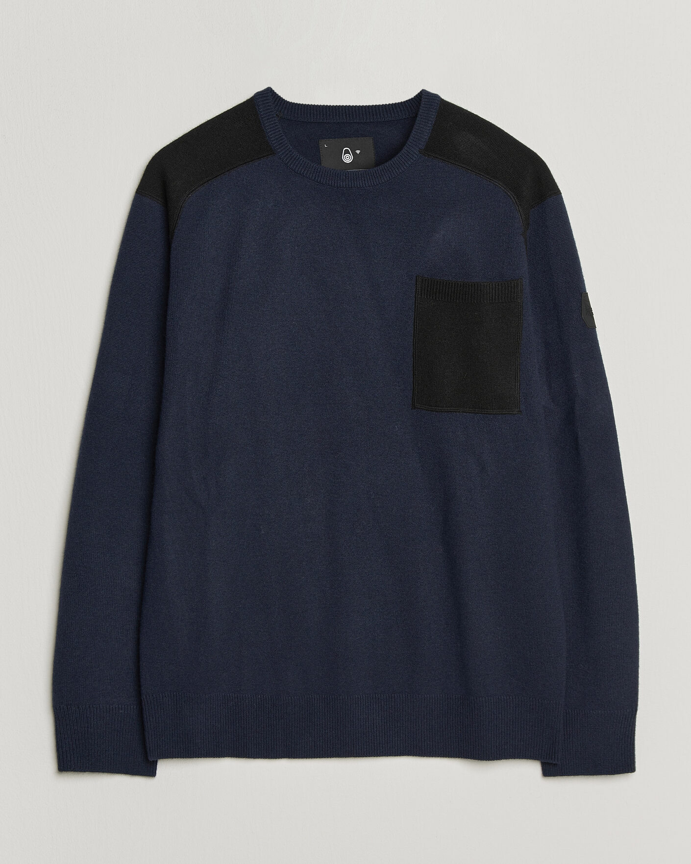 Mies | Puserot | Sail Racing | Spine Wool Knitted Sweater Dark Navy