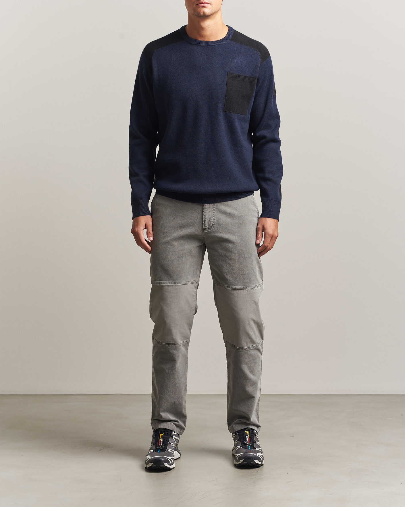 Mies | Puserot | Sail Racing | Spine Wool Knitted Sweater Dark Navy