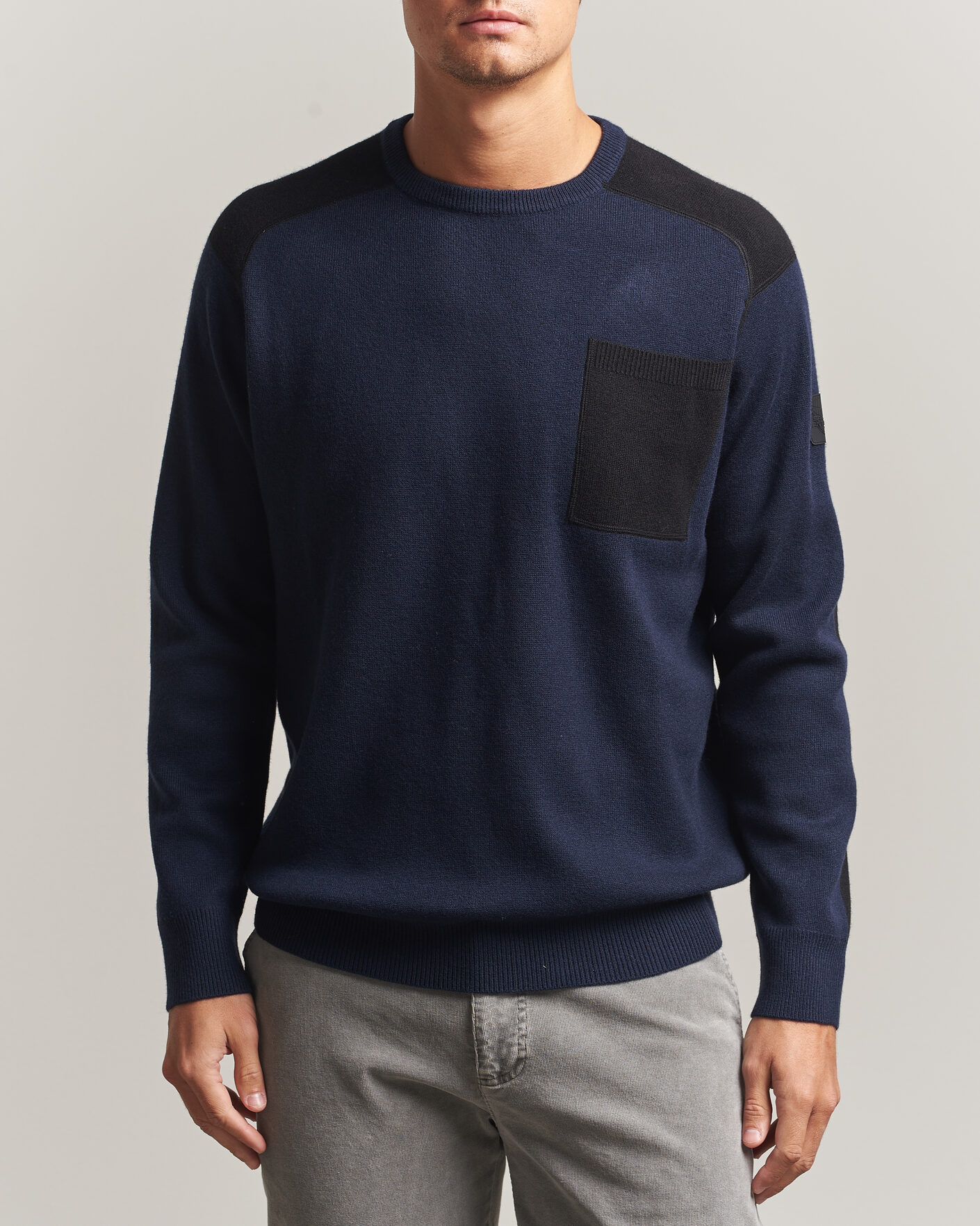 Mies | Puserot | Sail Racing | Spine Wool Knitted Sweater Dark Navy