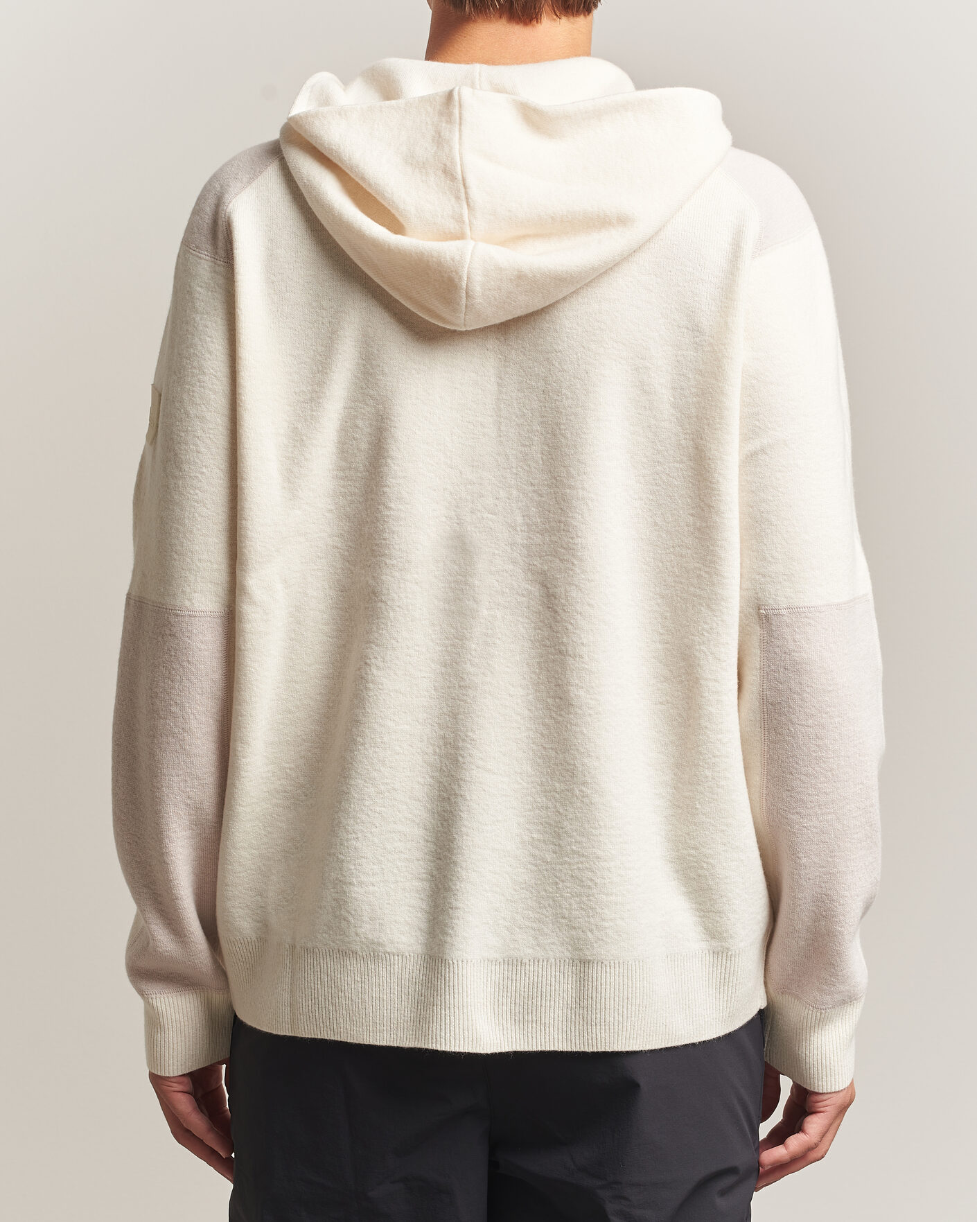 Mies | Puserot | Sail Racing | Spine Wool Knitted Full Zip Hoodie Off White