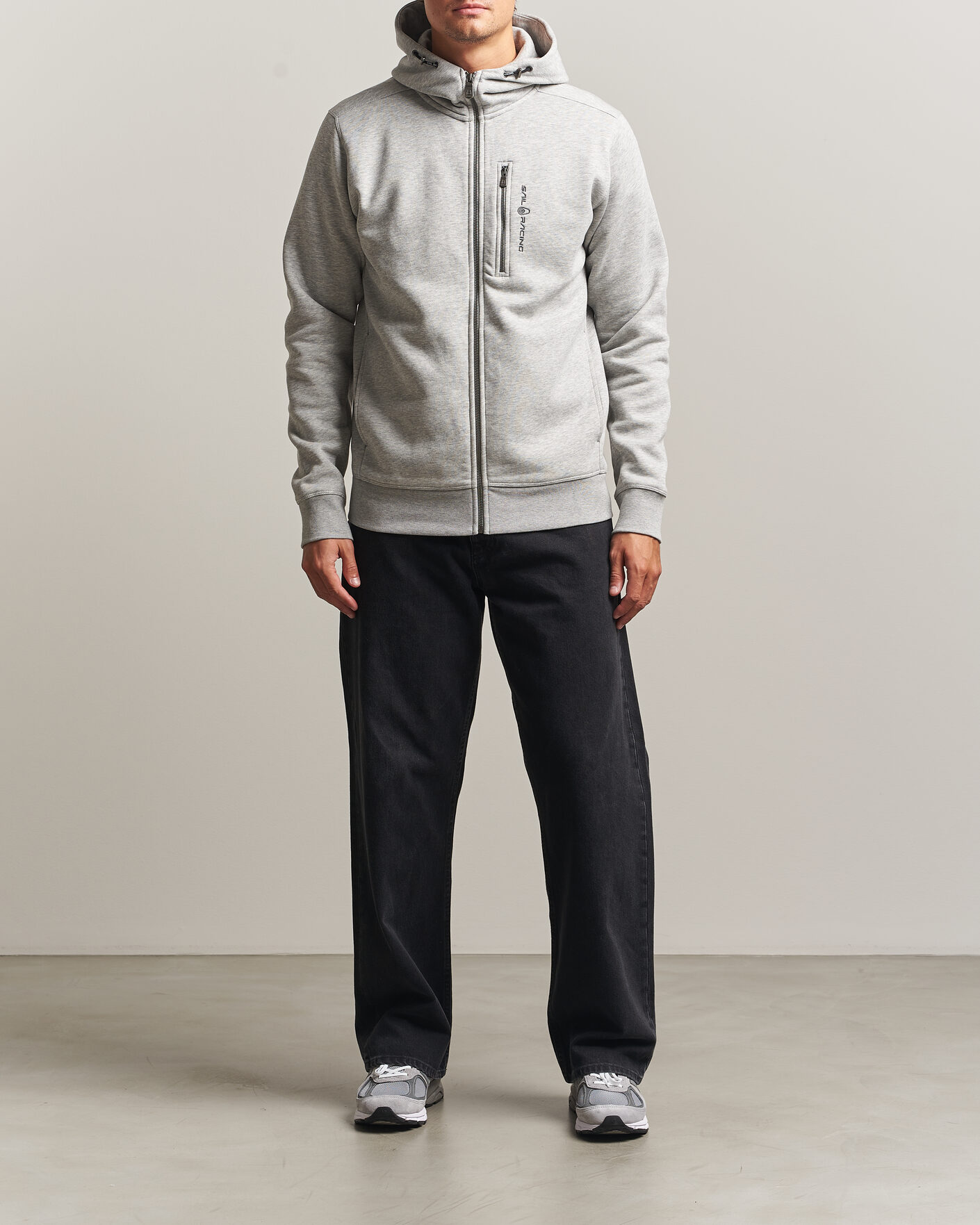 Mies | Puserot | Sail Racing | Bowman Full Zip Hoodie Grey Melnage