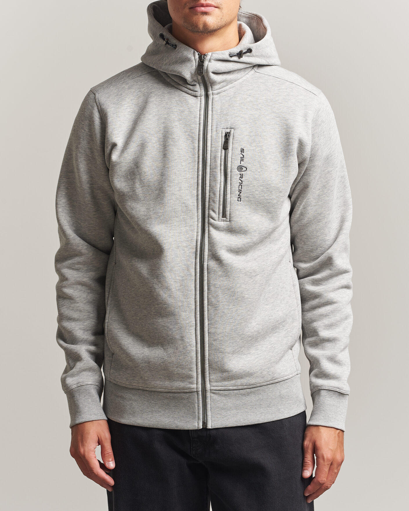 Mies | Puserot | Sail Racing | Bowman Full Zip Hoodie Grey Melnage