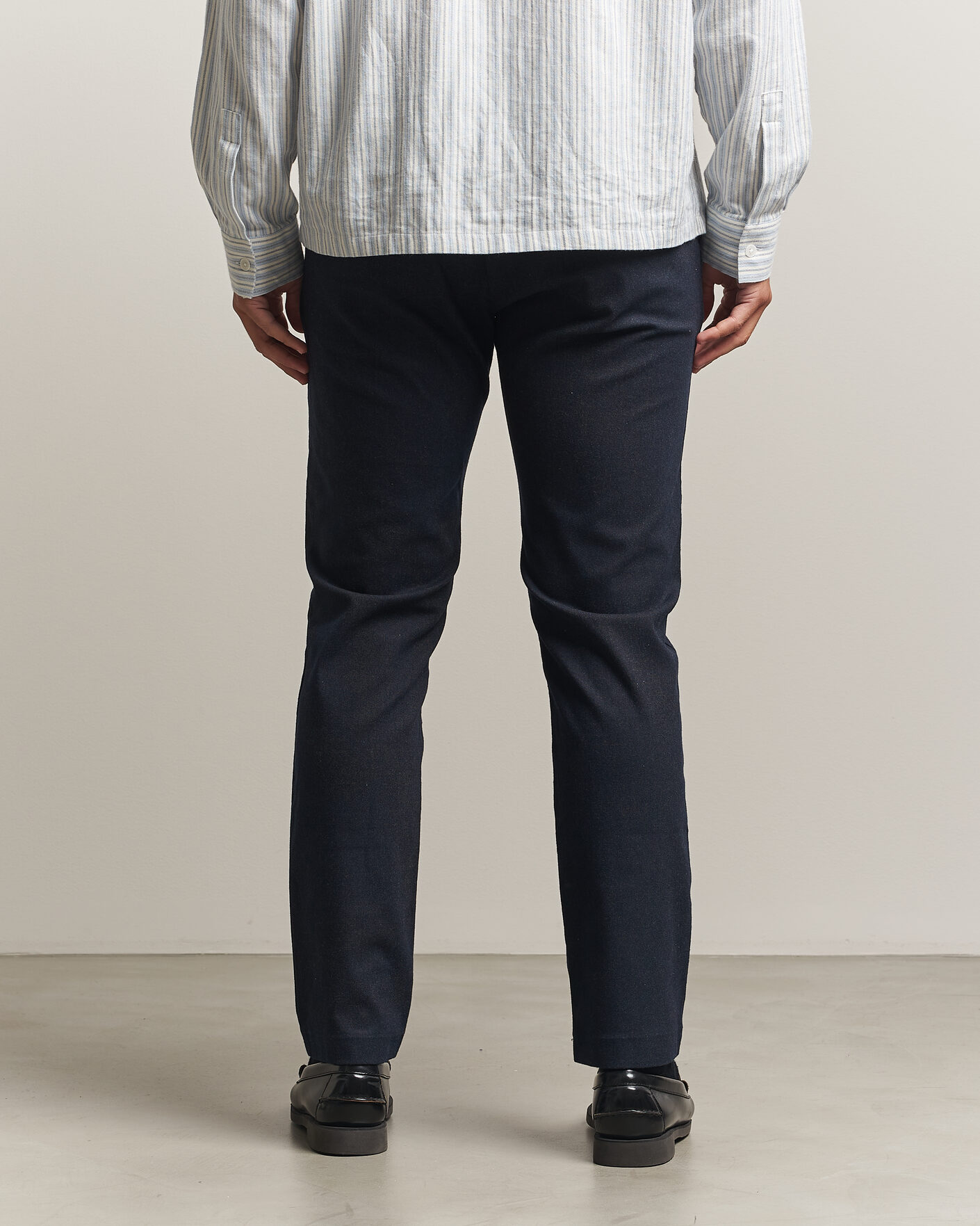 Mies | Housut | NN07 | Theo Brushed Cotton Trousers Deep Navy