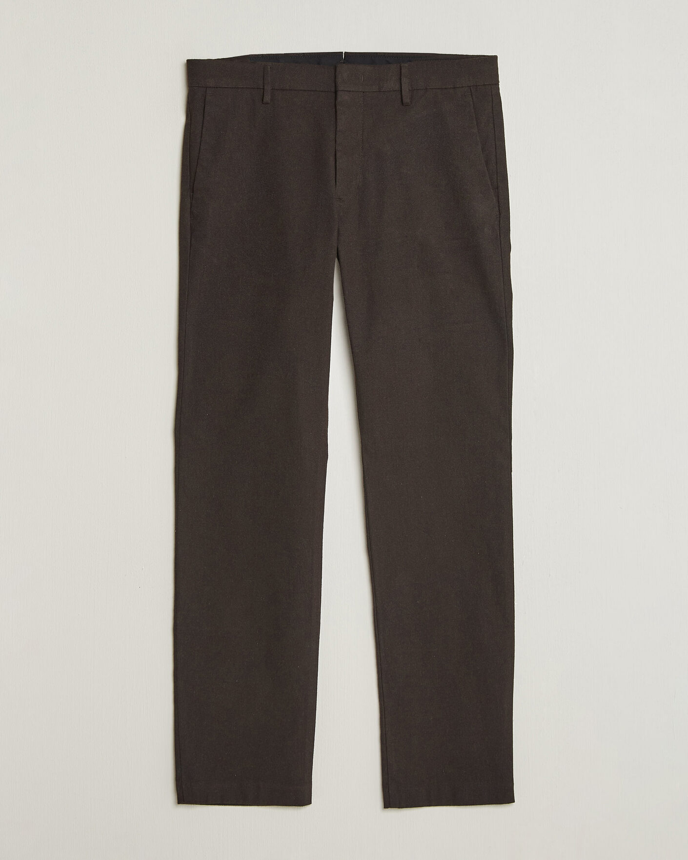 Mies | Housut | NN07 | Theo Brushed Cotton Trousers Deep Truffle