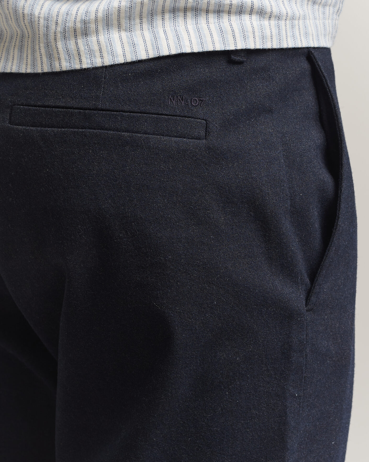 Mies | Housut | NN07 | Aden Brushed Cotton Trousers Deep Navy
