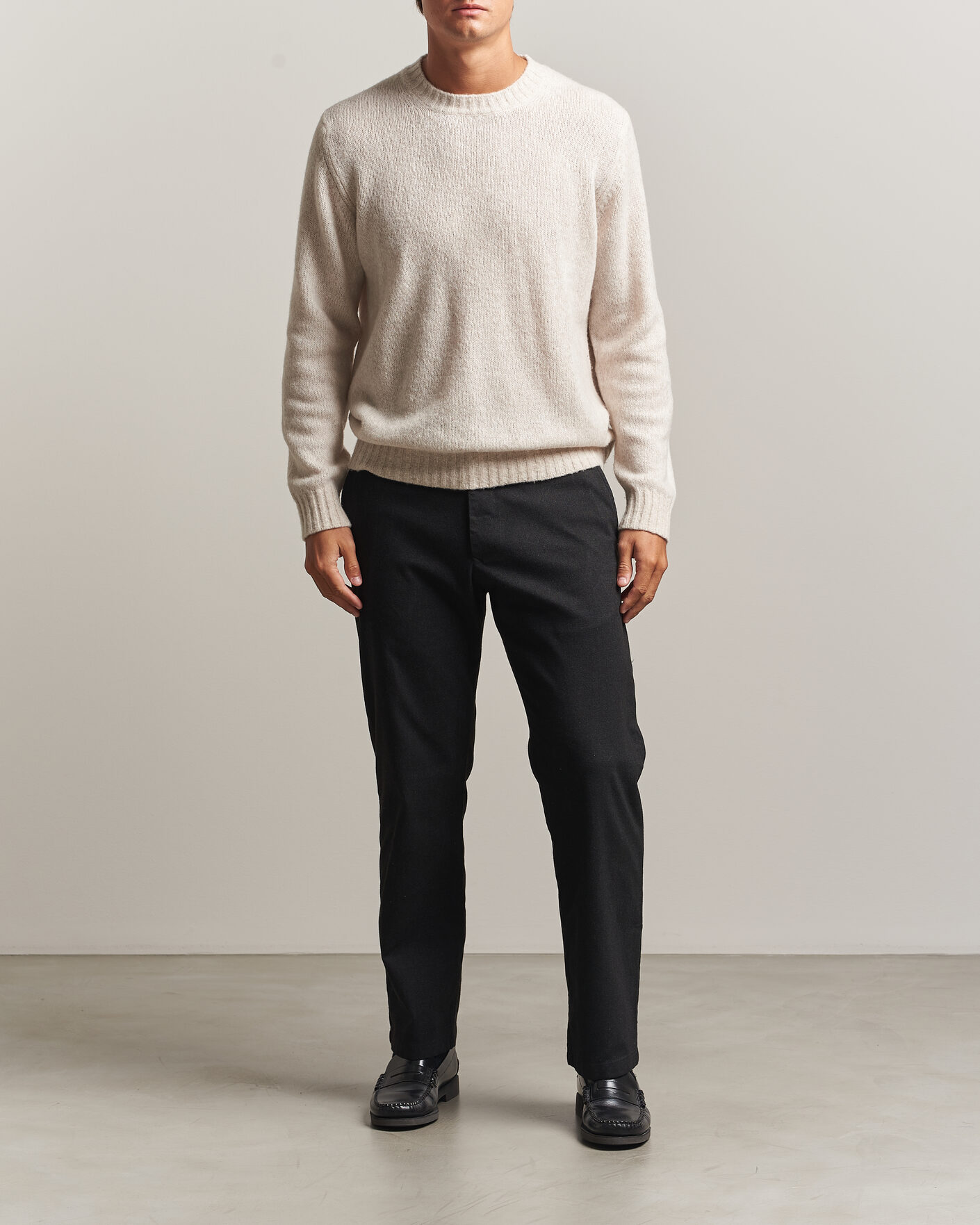 Mies | Housut | NN07 | Aden Brushed Cotton Trousers Black Multi