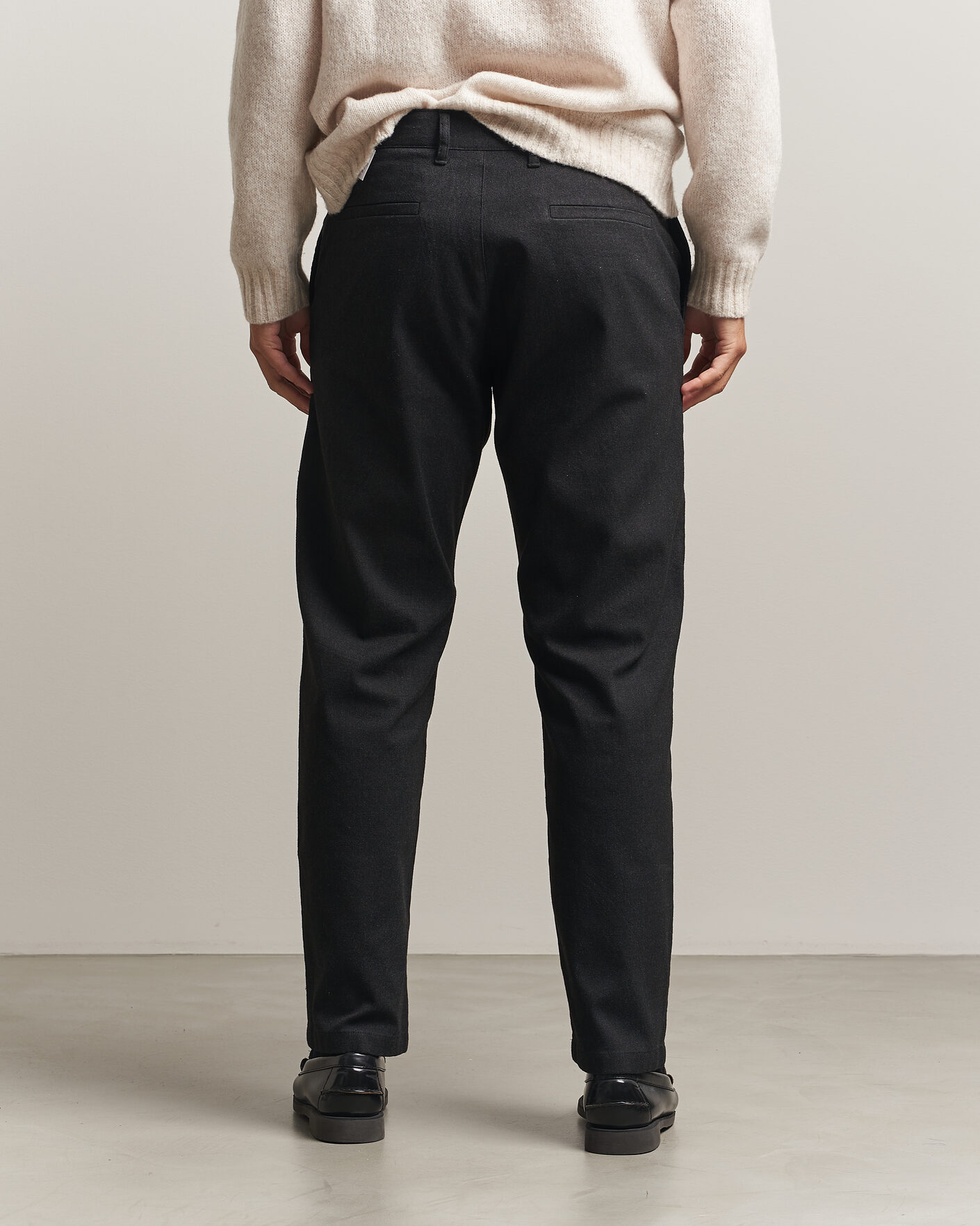 Mies | Housut | NN07 | Aden Brushed Cotton Trousers Black Multi