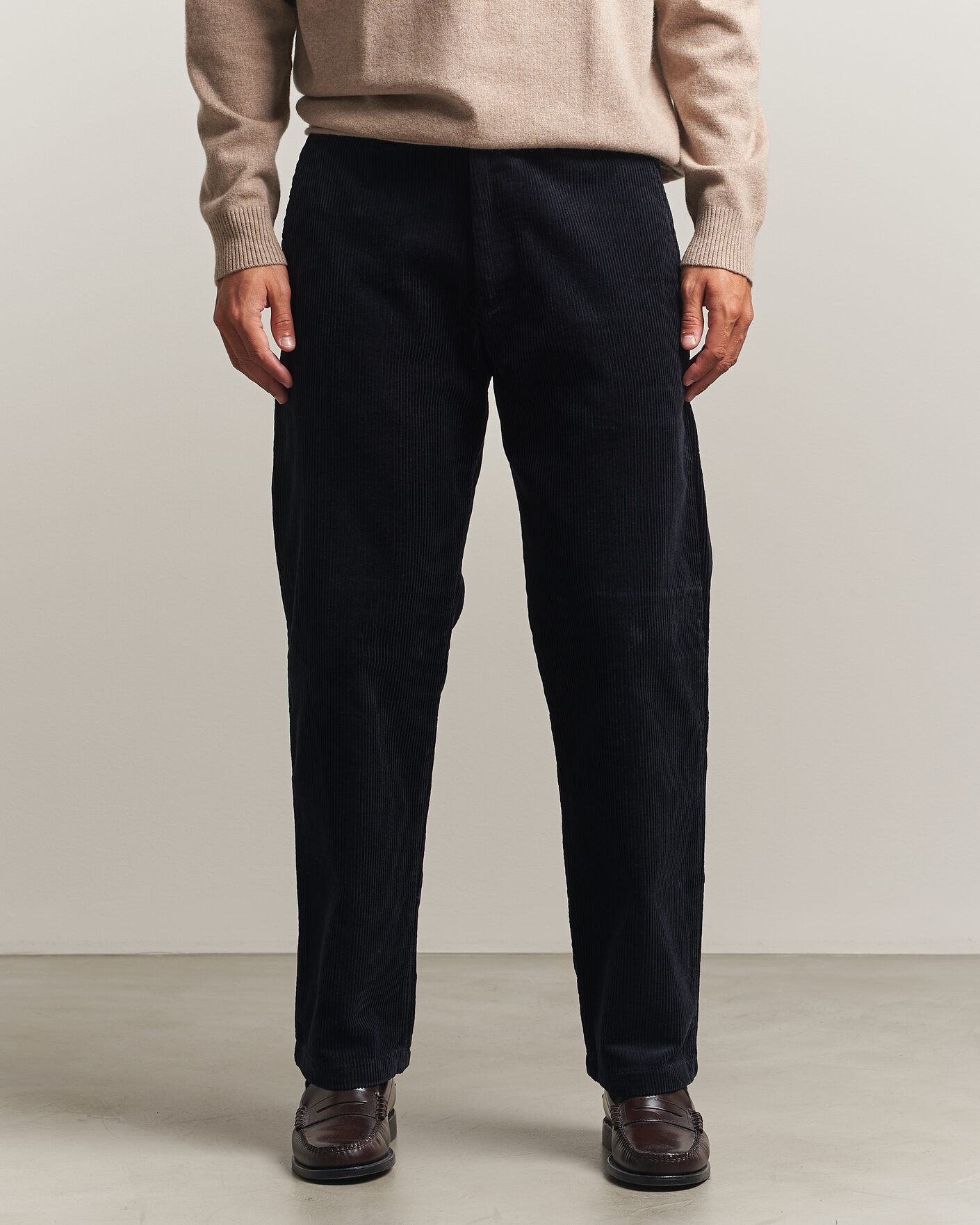 Mies | Housut | NN07 | Aden Regular Fit Corduroy Chinos Deep Navy