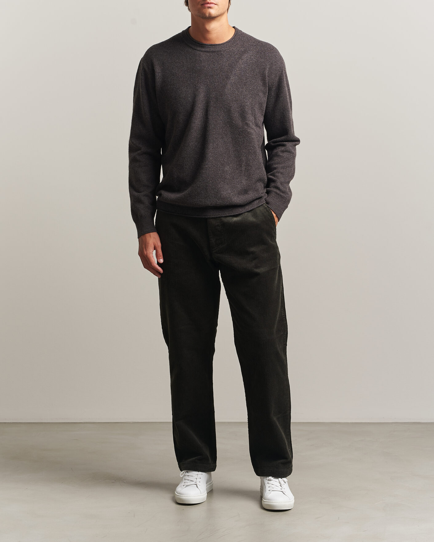 Mies | Housut | NN07 | Aden Regular Fit Corduroy Chinos Dark Army
