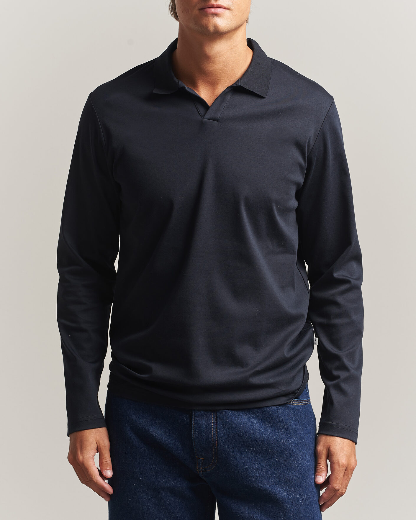 Mies | Pikeet | NN07 | Paul Long Sleeve Polo Deep Navy