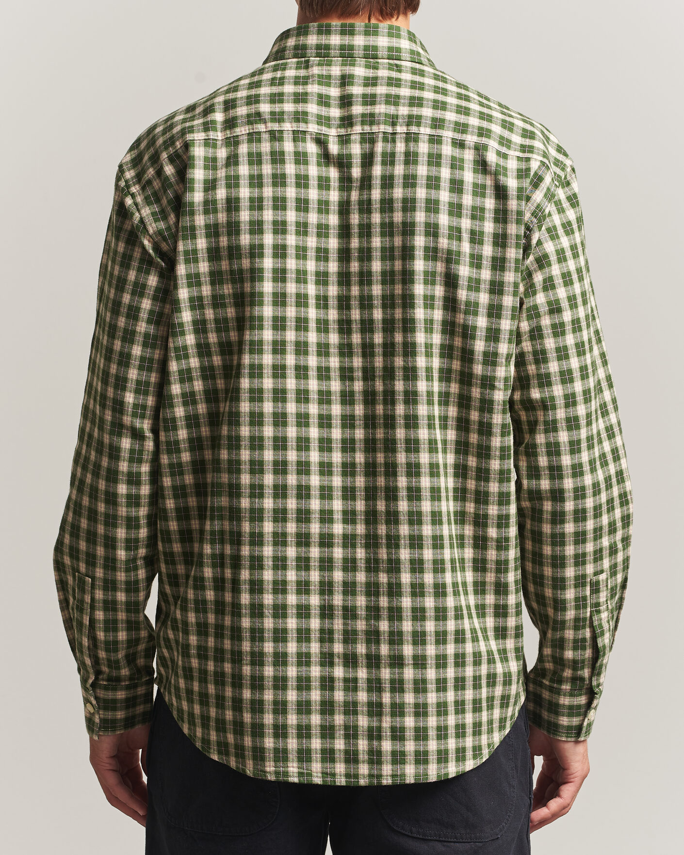 Mies | Kauluspaidat | NN07 | Deon Flannel Shirt Eden Green Check