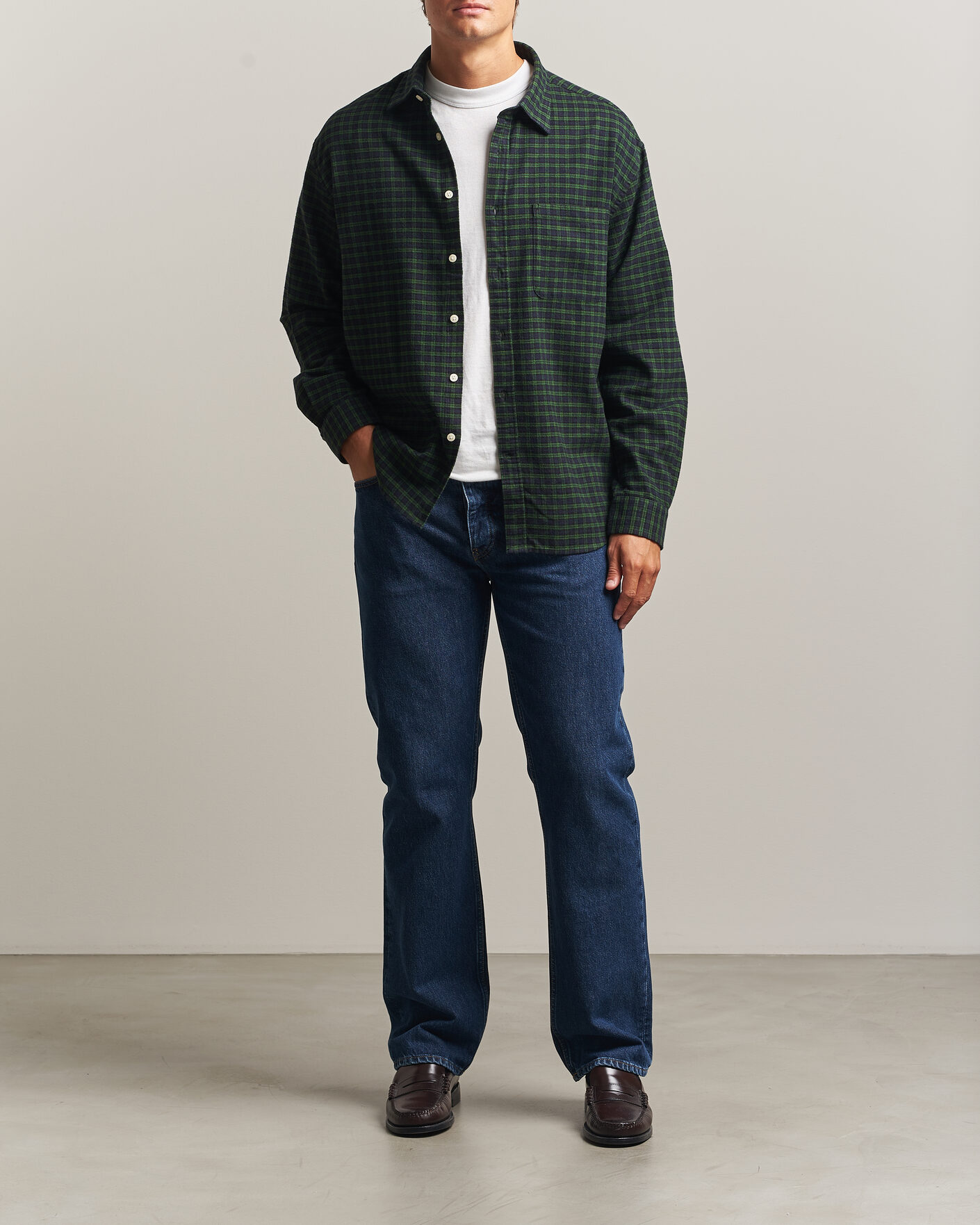 Mies | Kauluspaidat | NN07 | Deon Flannel Shirt Eden Check