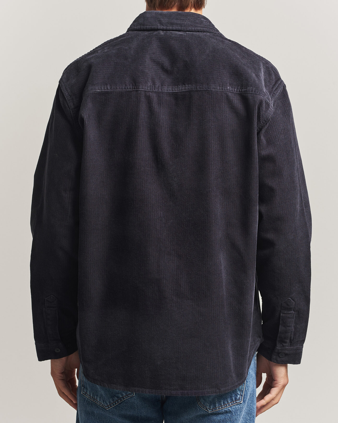 Mies | Kauluspaidat | NN07 | Casper Corduroy Overshirt Deep Navy