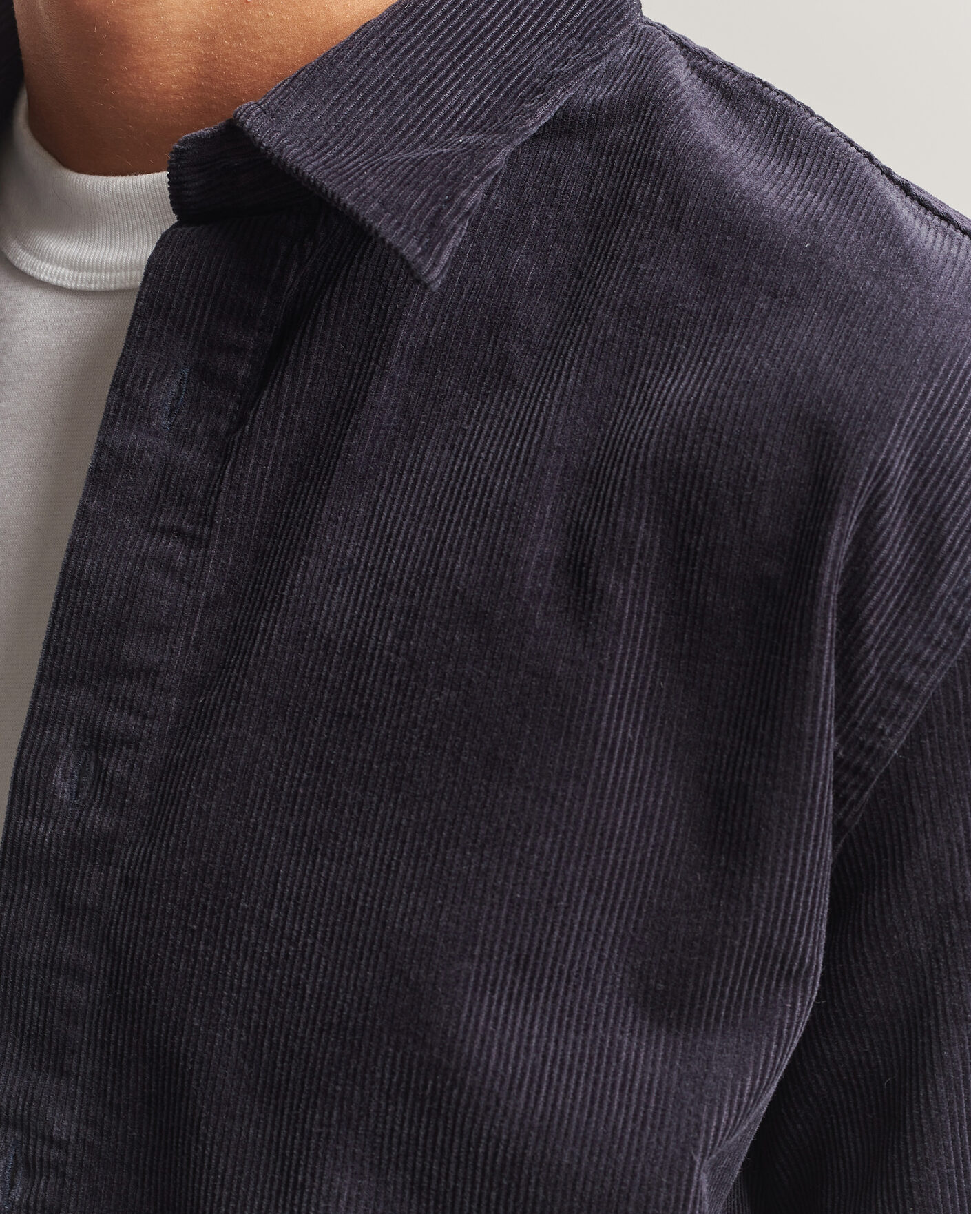 Mies | Kauluspaidat | NN07 | Casper Corduroy Overshirt Deep Navy