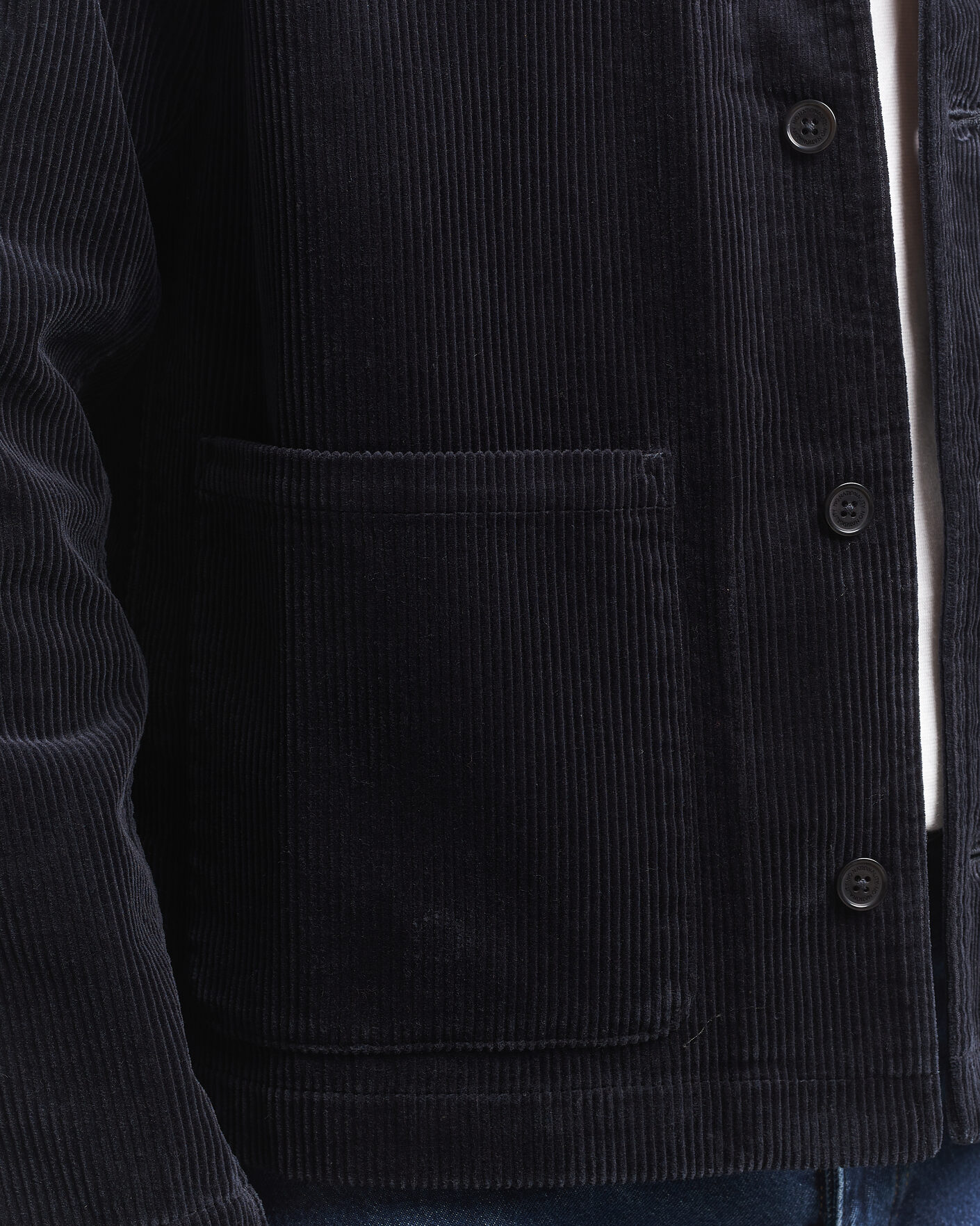 Mies | Kauluspaidat | NN07 | Morgan Corduroy Overshirt Deep Navy