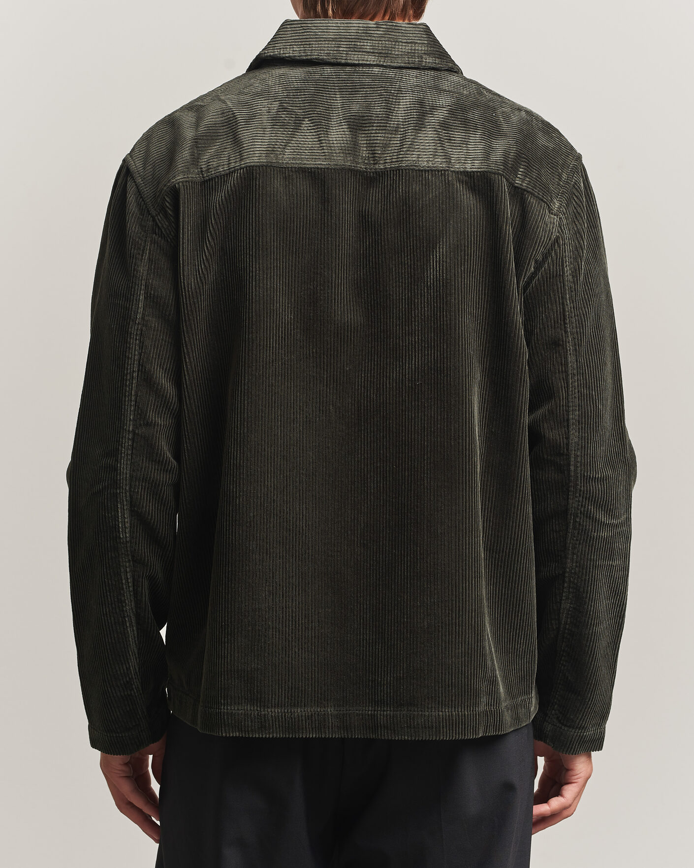 Mies | Kauluspaidat | NN07 | Morgan Corduroy Overshirt Dark Army
