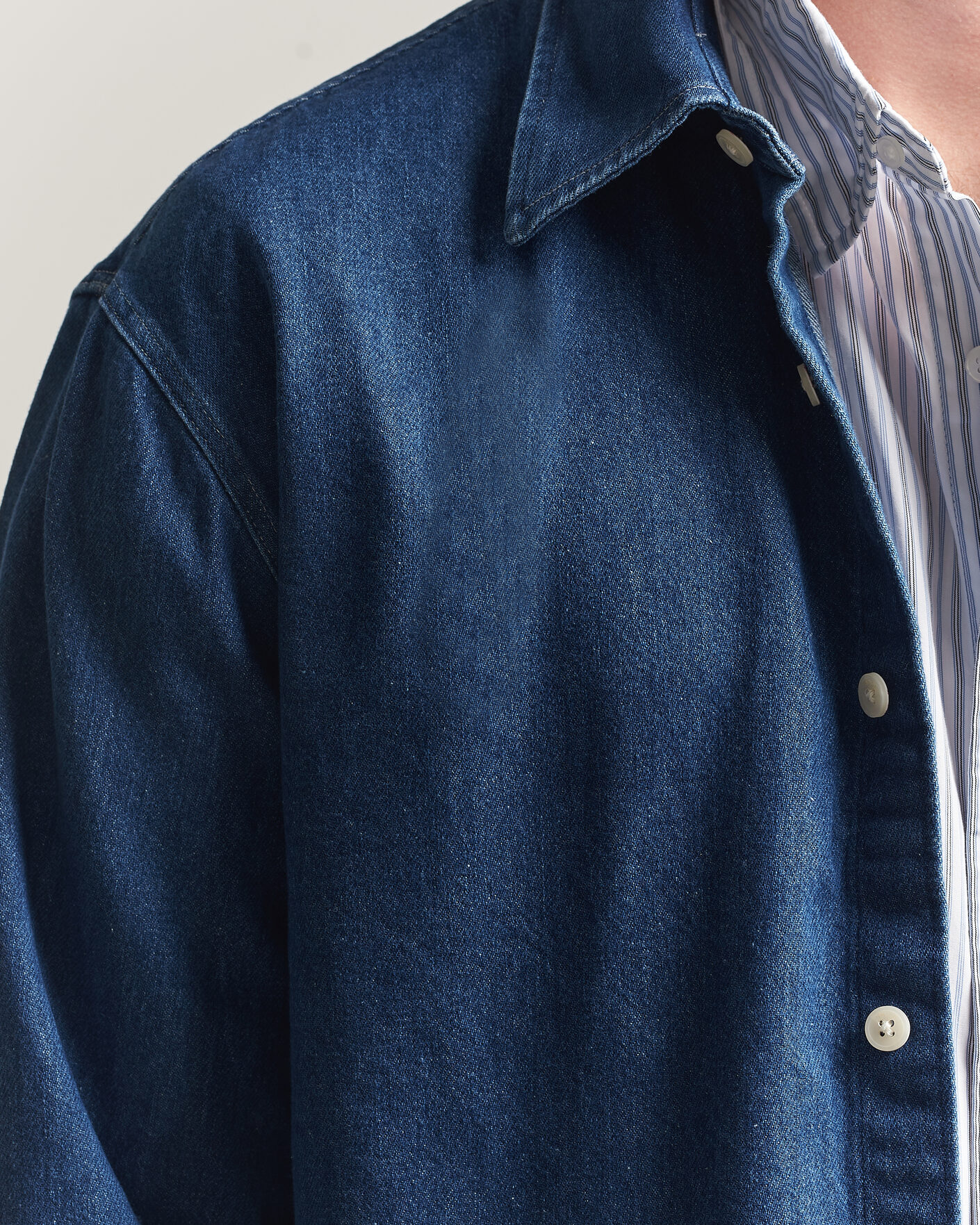Mies | Kauluspaidat | NN07 | Casper Denim Overshirt Medium Indigo