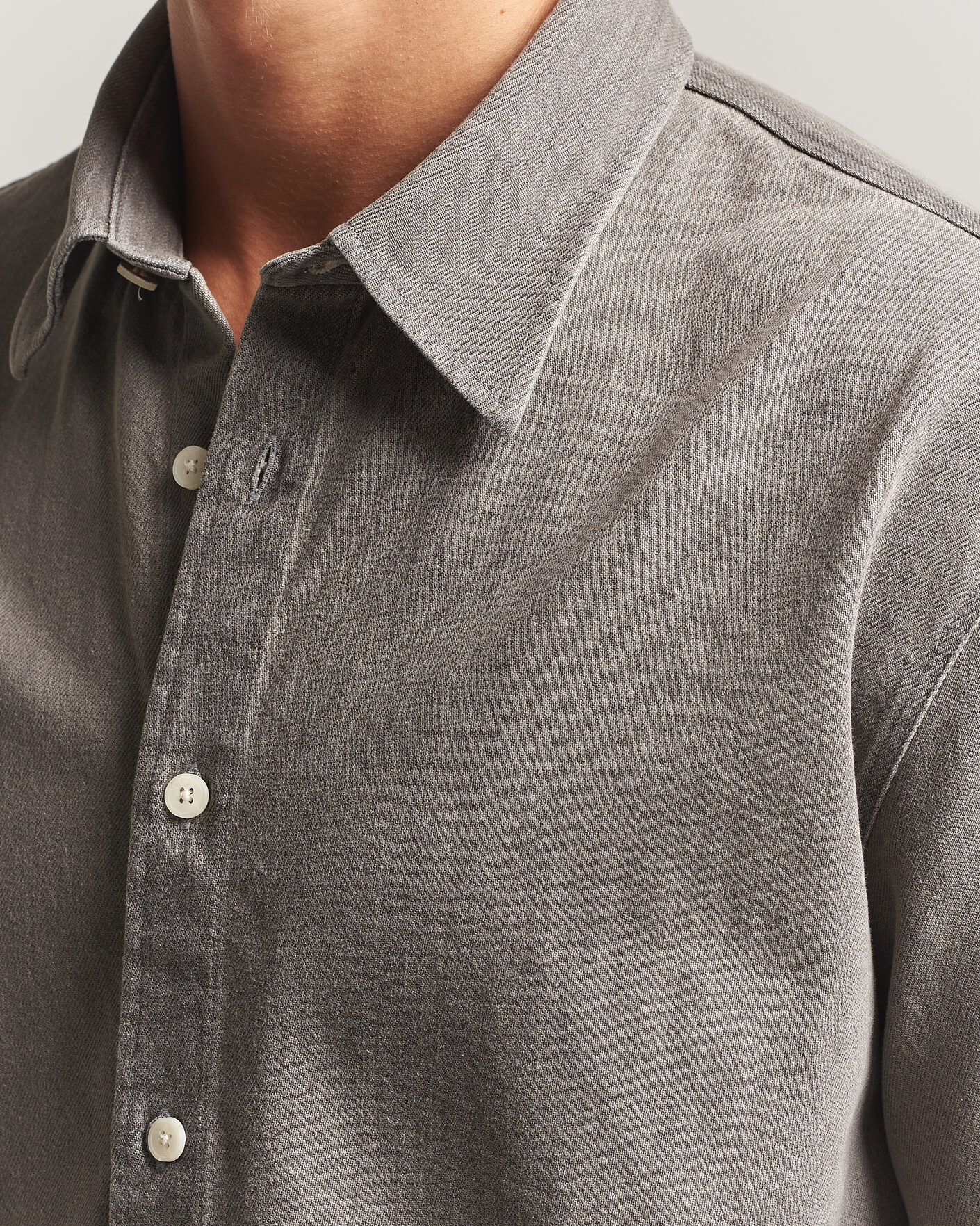 Mies | Kauluspaidat | NN07 | Casper Denim Overshirt Grey
