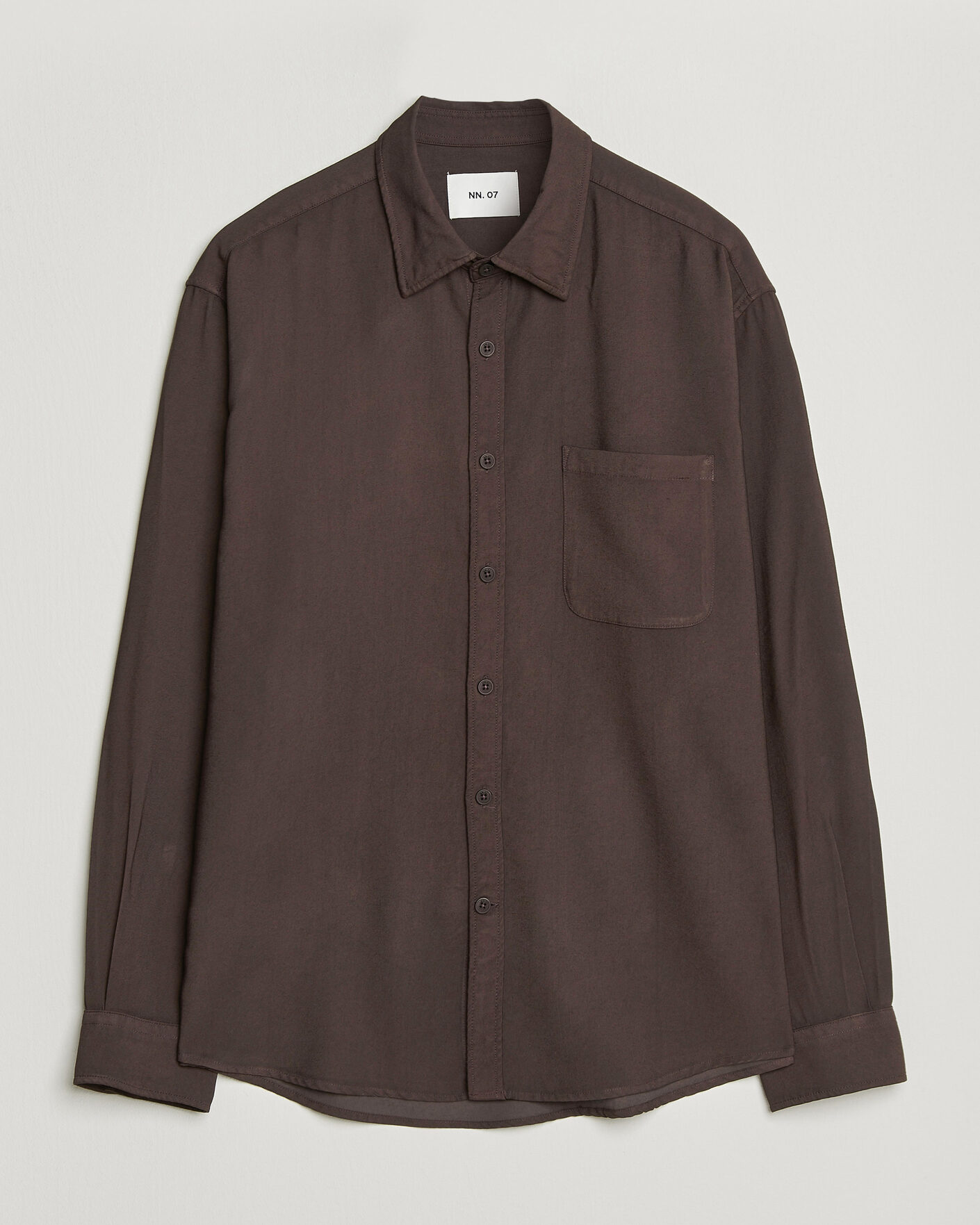 Mies | Kauluspaidat | NN07 | Deon Viscose Shirt Deep Truffle