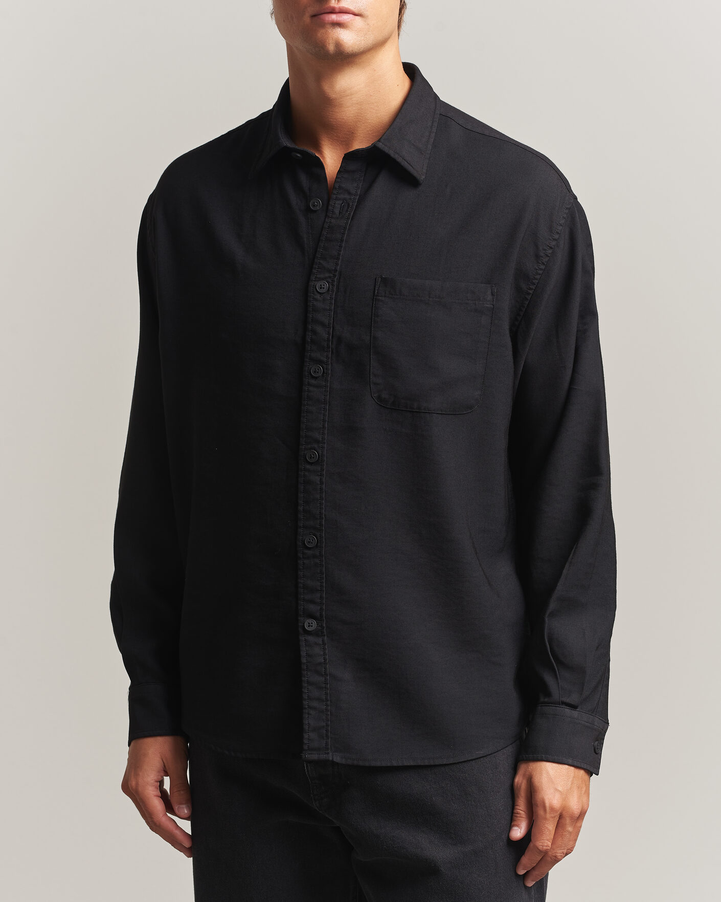 Mies | Kauluspaidat | NN07 | Deon Viscose Shirt Black